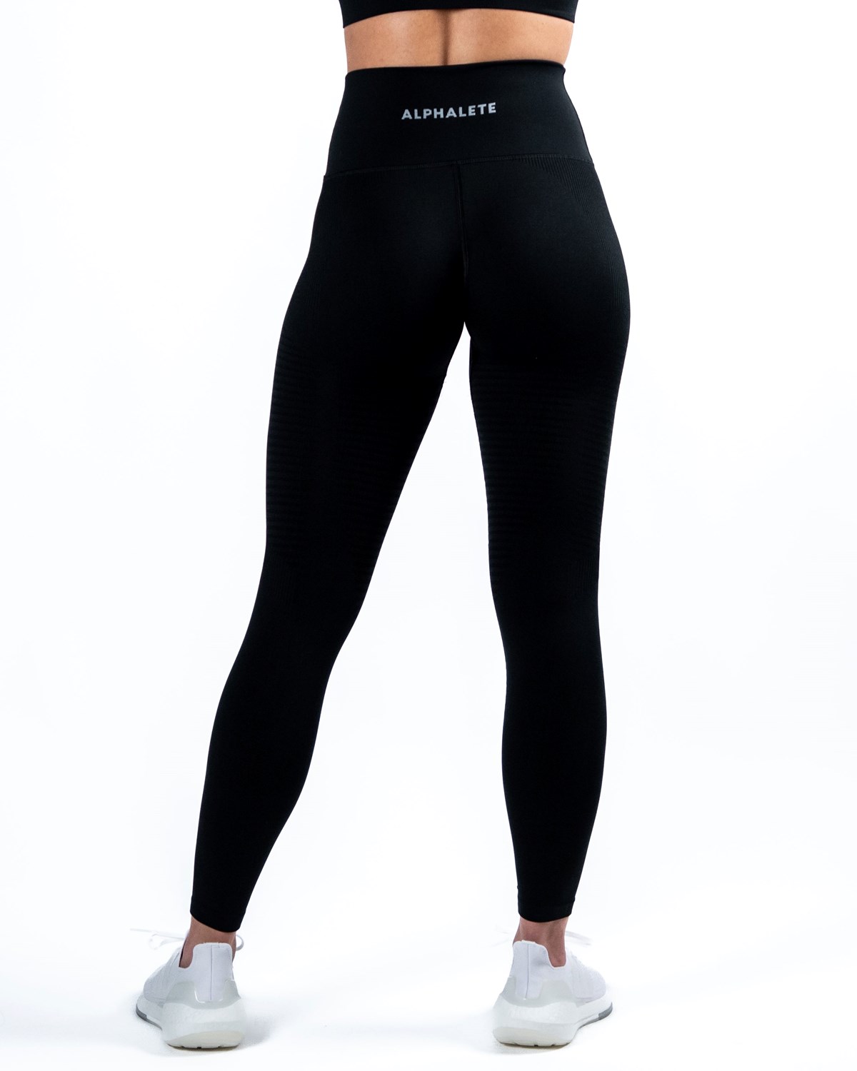 Alphalete High-Performance Seamless Legging Czarne | 73819-WECR