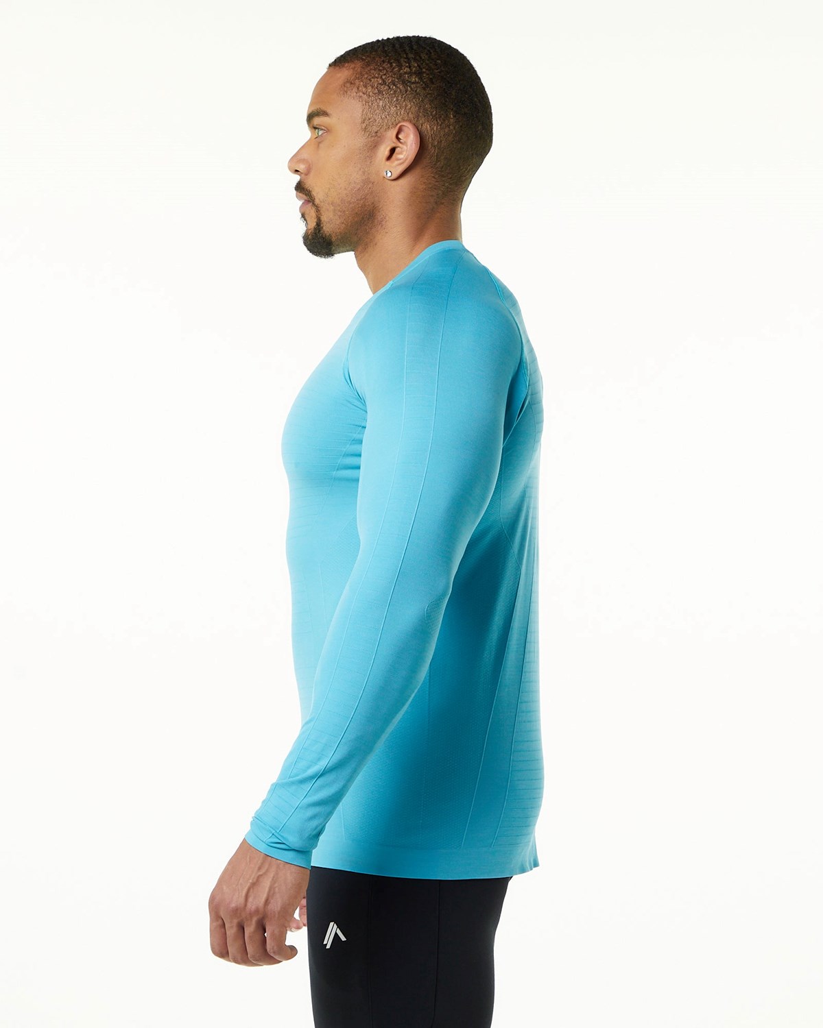 Alphalete High Performance Seamless Long Sleeve Tee Faded Ocean | 16720-XMAC