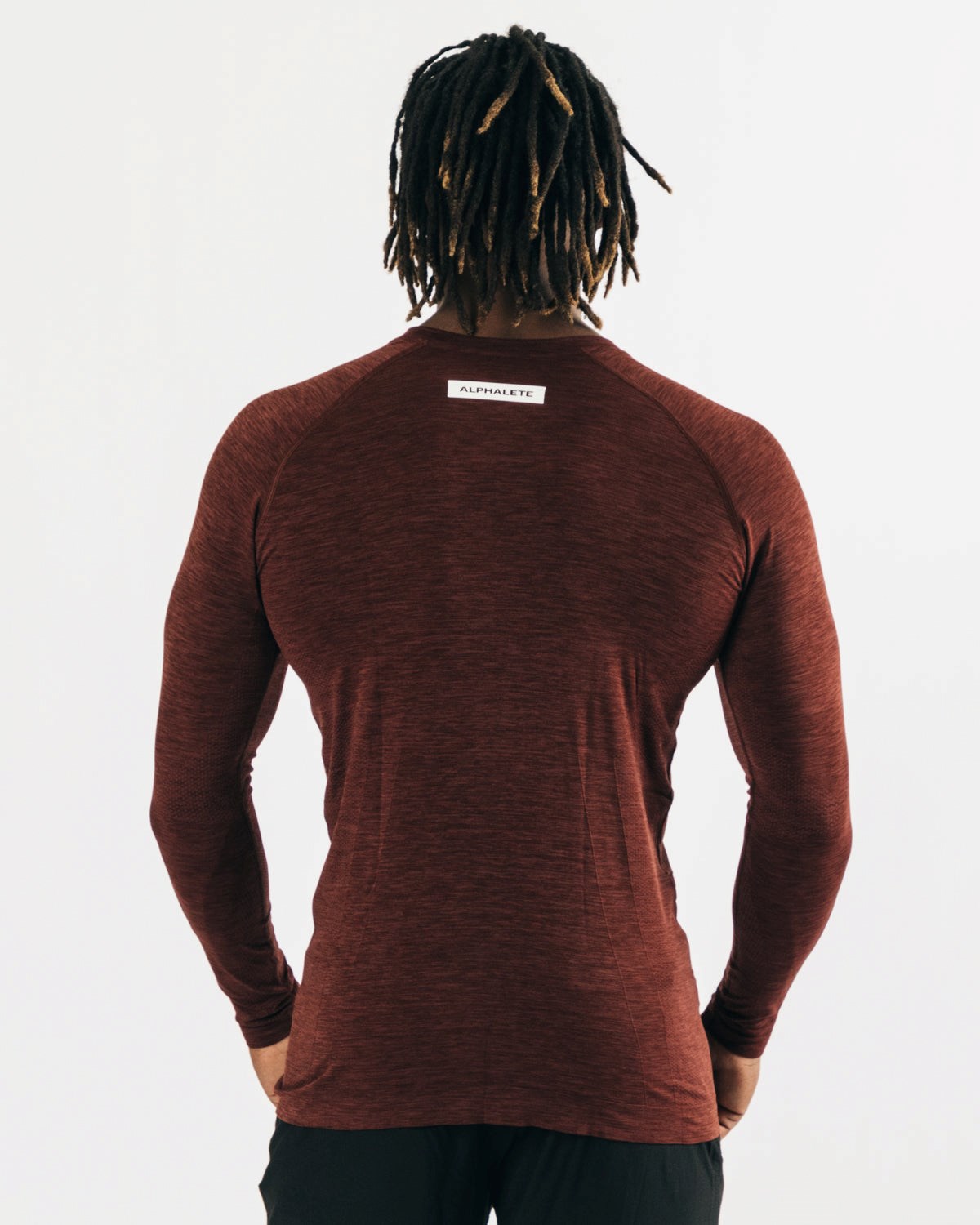 Alphalete High Performance Seamless Long Sleeve Tee Miedź | 24819-BAKM