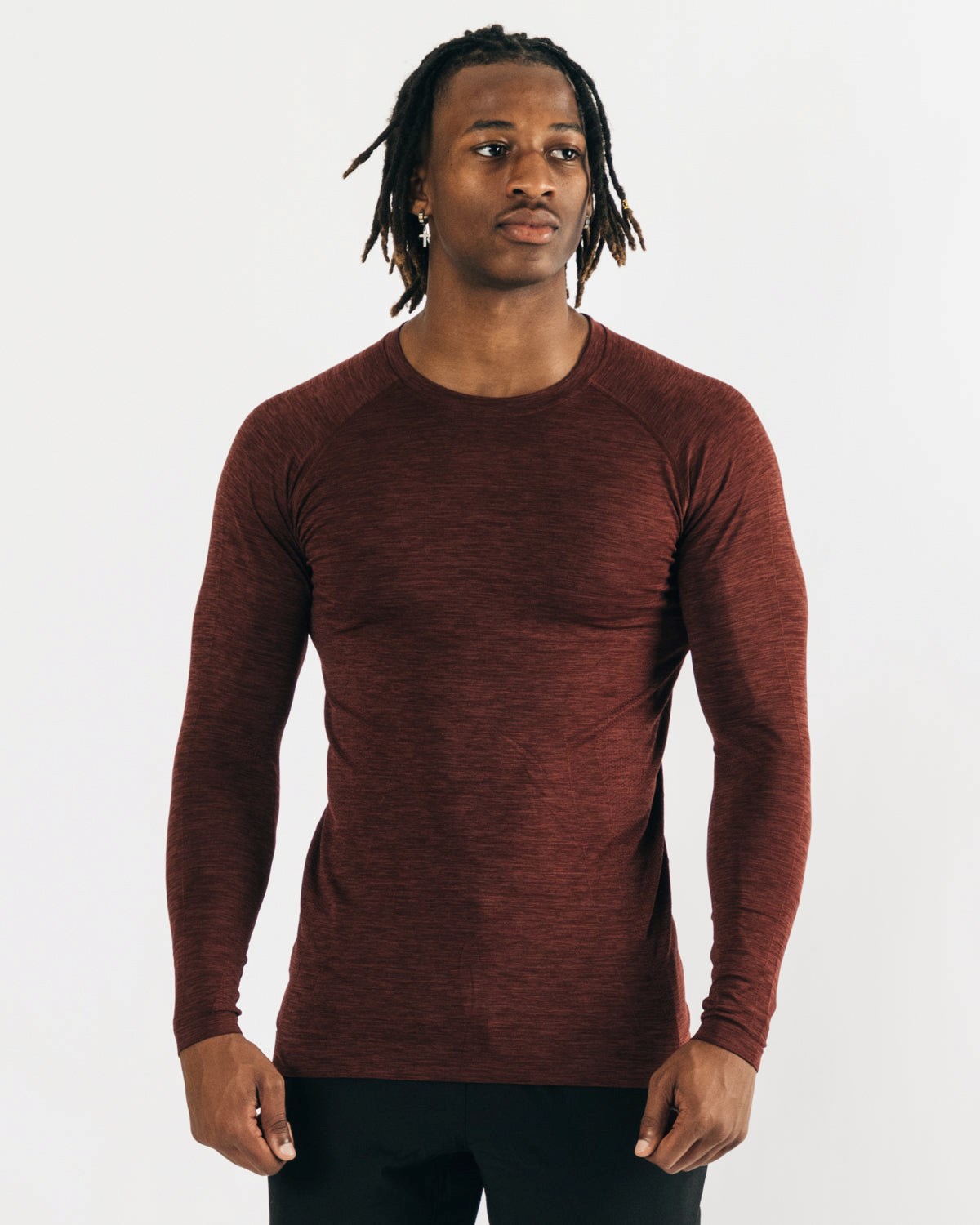 Alphalete High Performance Seamless Long Sleeve Tee Miedź | 24819-BAKM