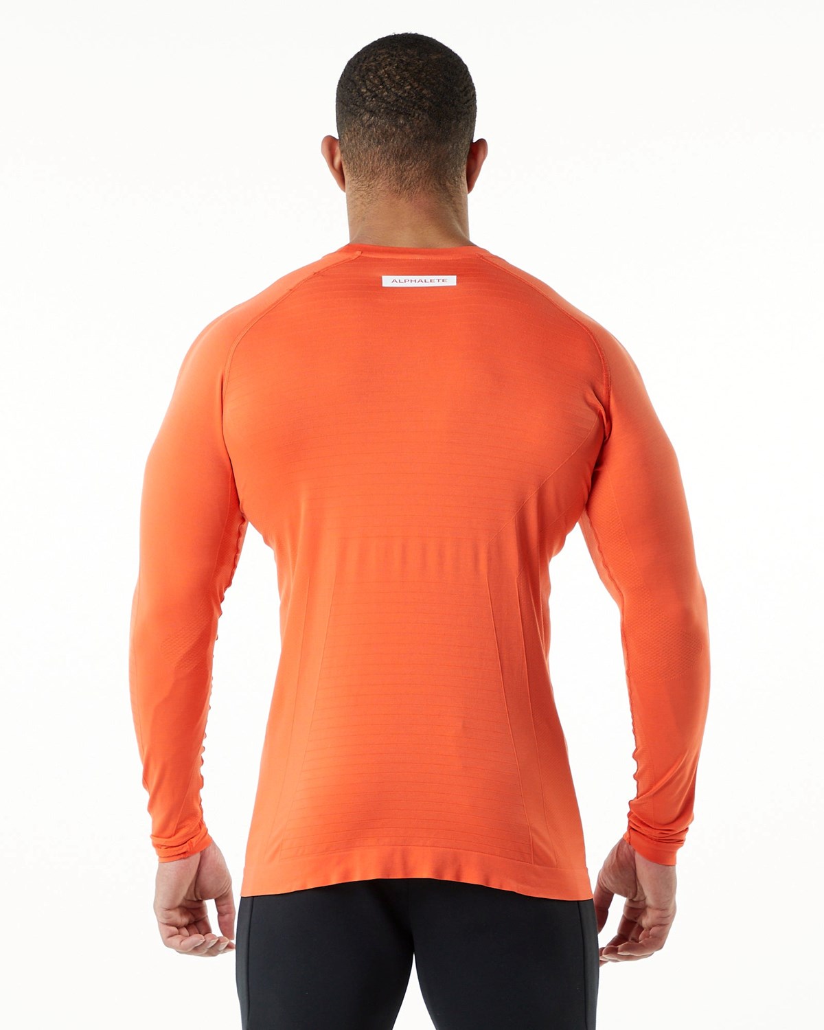 Alphalete High Performance Seamless Long Sleeve Tee Faded Strawberry | 29845-TFEU