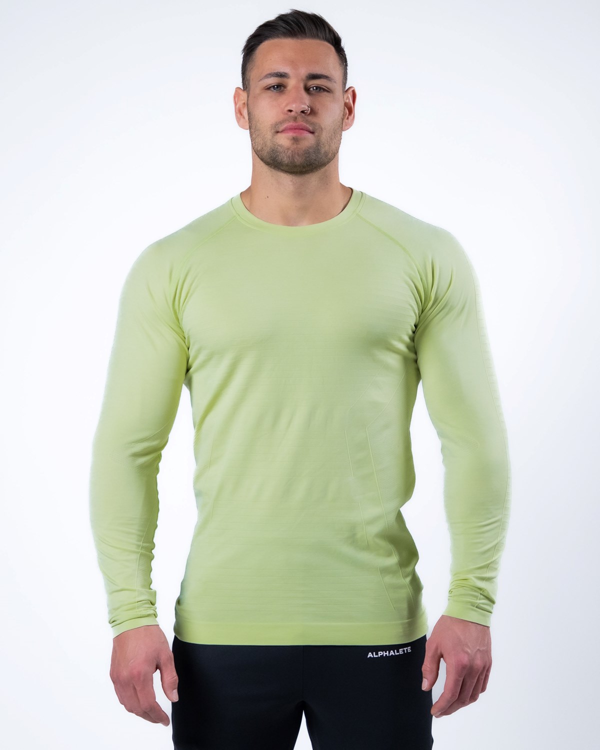 Alphalete High Performance Seamless Long Sleeve Tee Frozen Spring | 94806-AZCJ