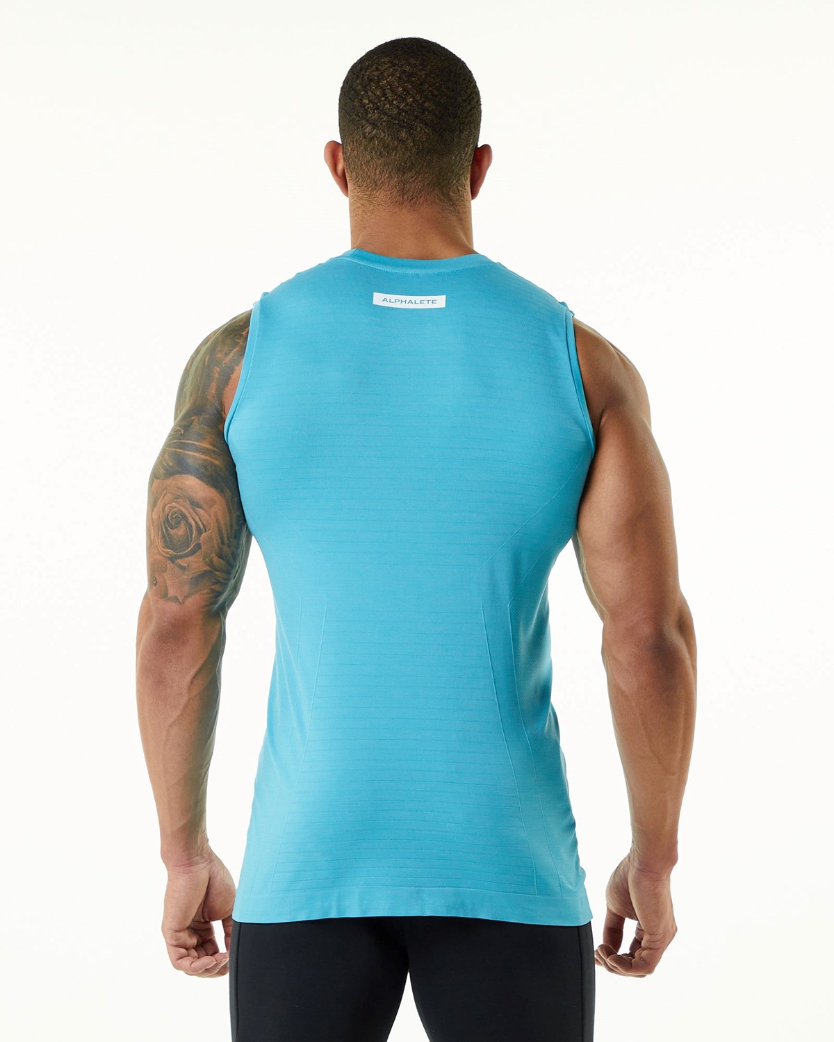 Alphalete High Performance Seamless Tank Faded Ocean | 21790-UWCI