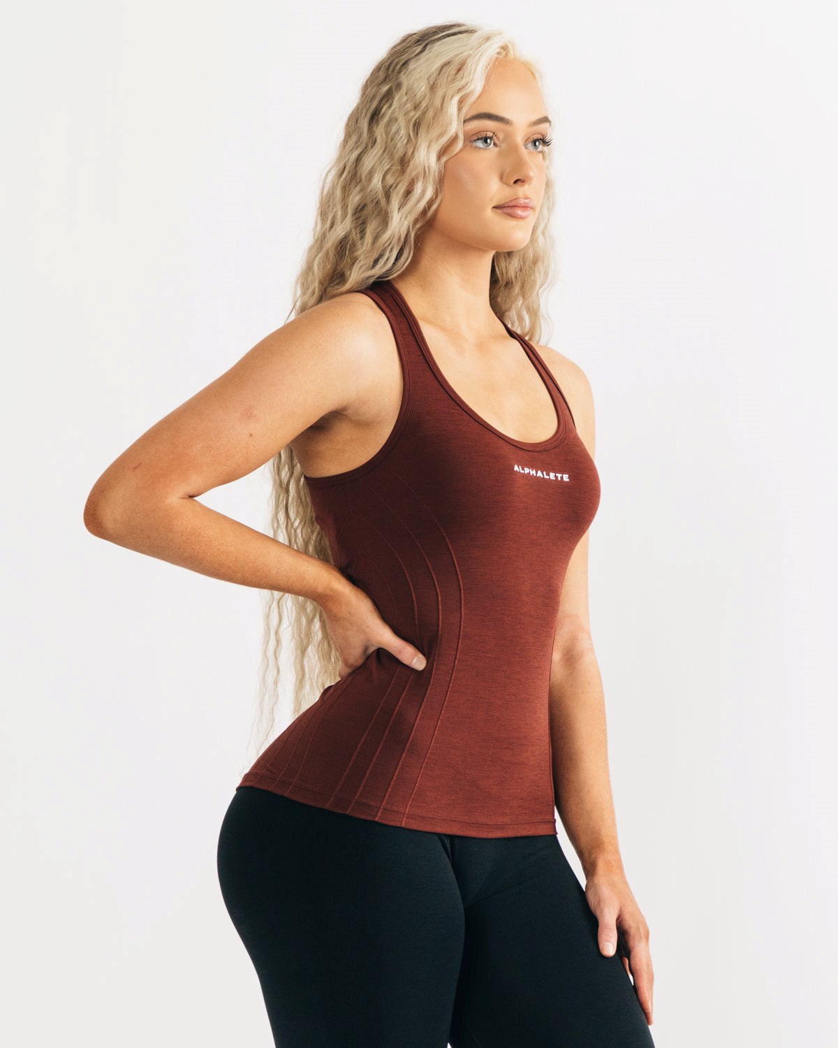 Alphalete High Performance Seamless Tank Miedź | 37086-IPOX