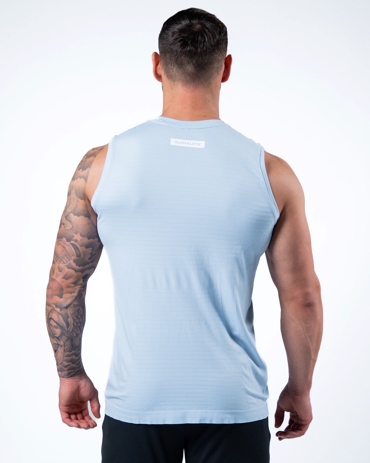 Alphalete High Performance Seamless Tank Niebieskie | 74362-OSRT