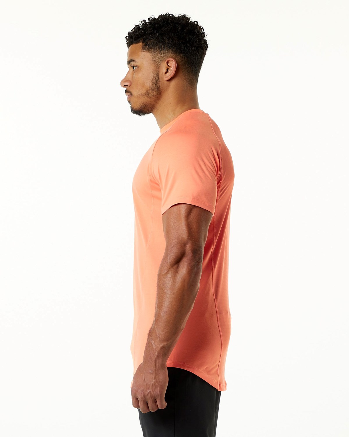 Alphalete High Performance Tee Electric Peach | 36195-ROJM