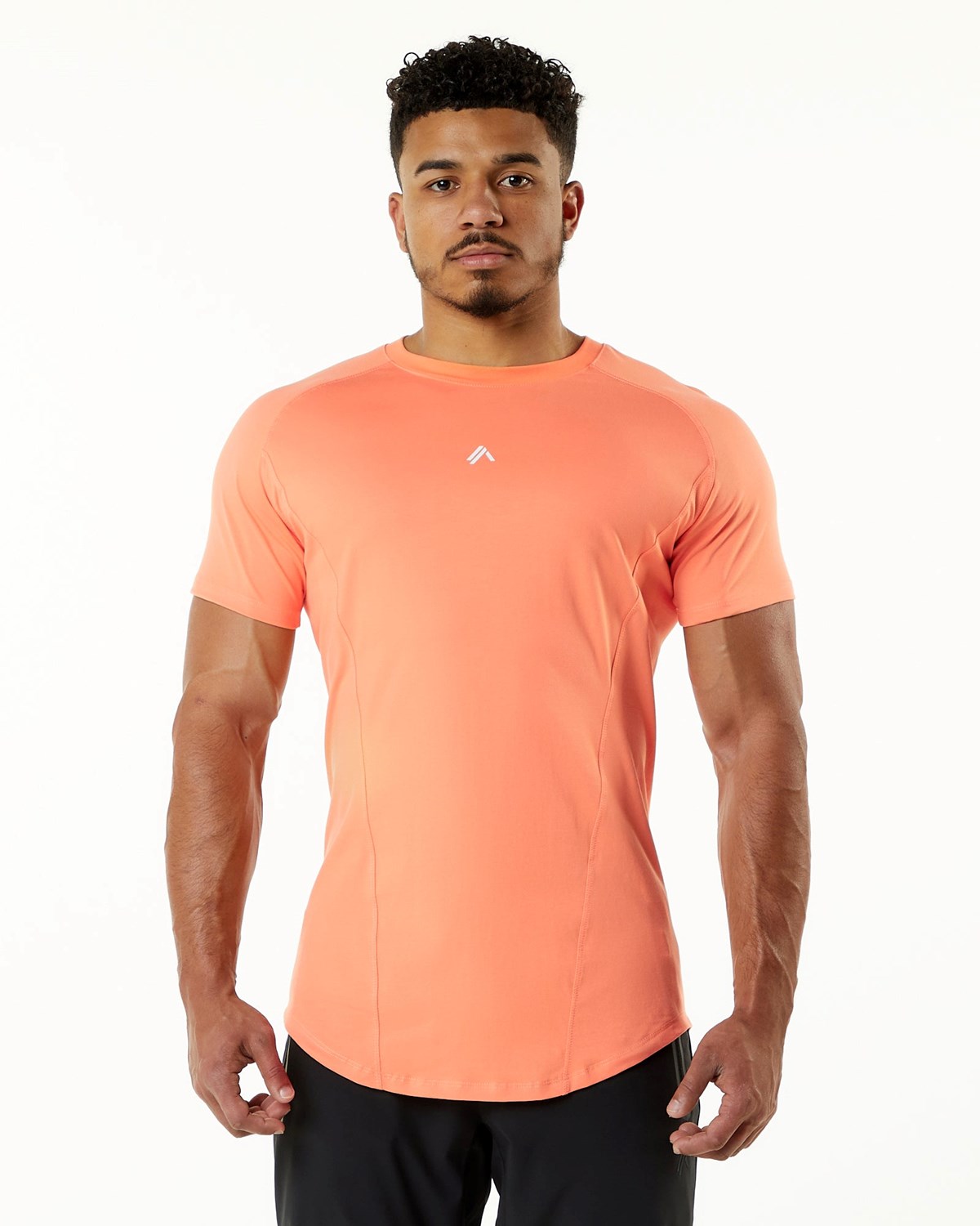 Alphalete High Performance Tee Electric Peach | 36195-ROJM