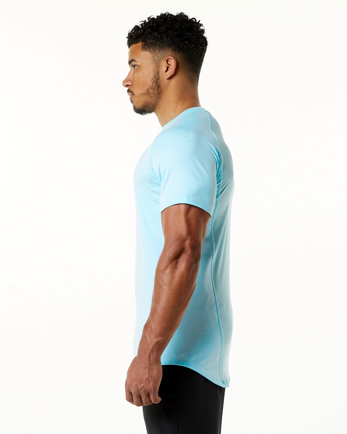 Alphalete High Performance Tee Niebieskie | 23041-ZMBU