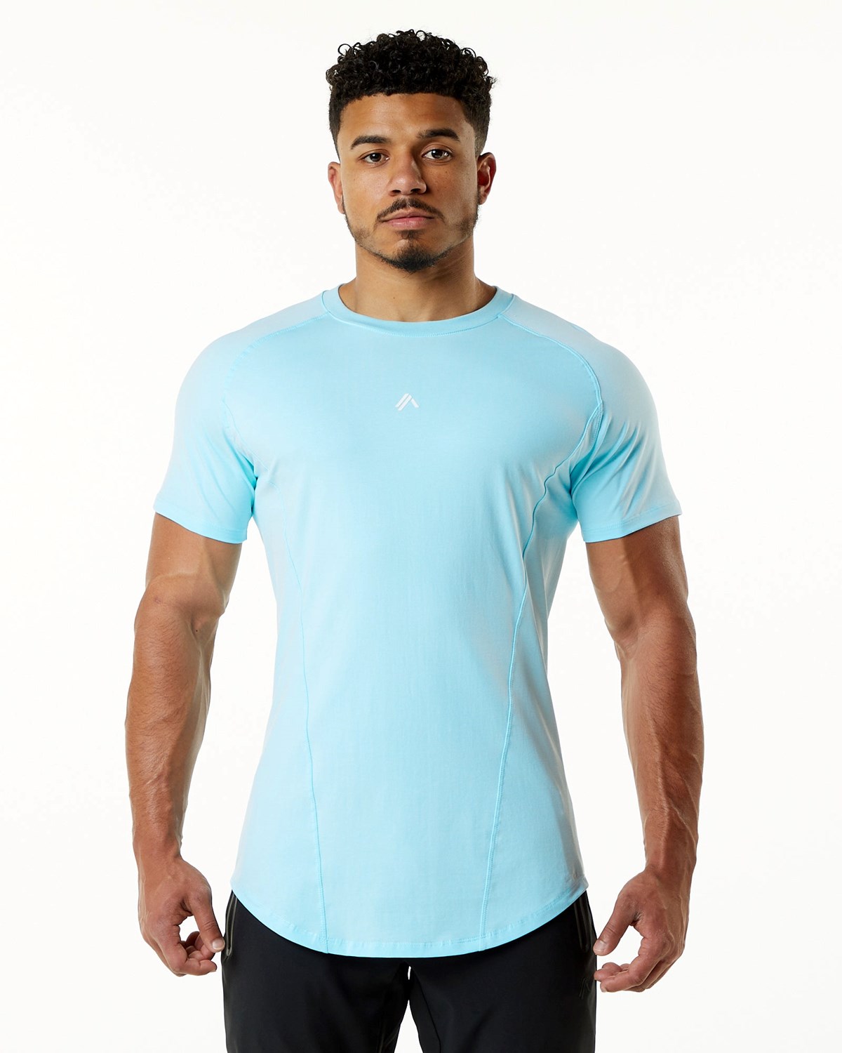 Alphalete High Performance Tee Niebieskie | 23041-ZMBU