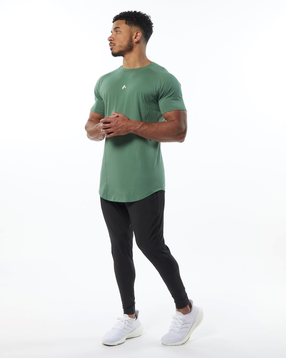 Alphalete High Performance Tee Zielone | 04975-KVBF