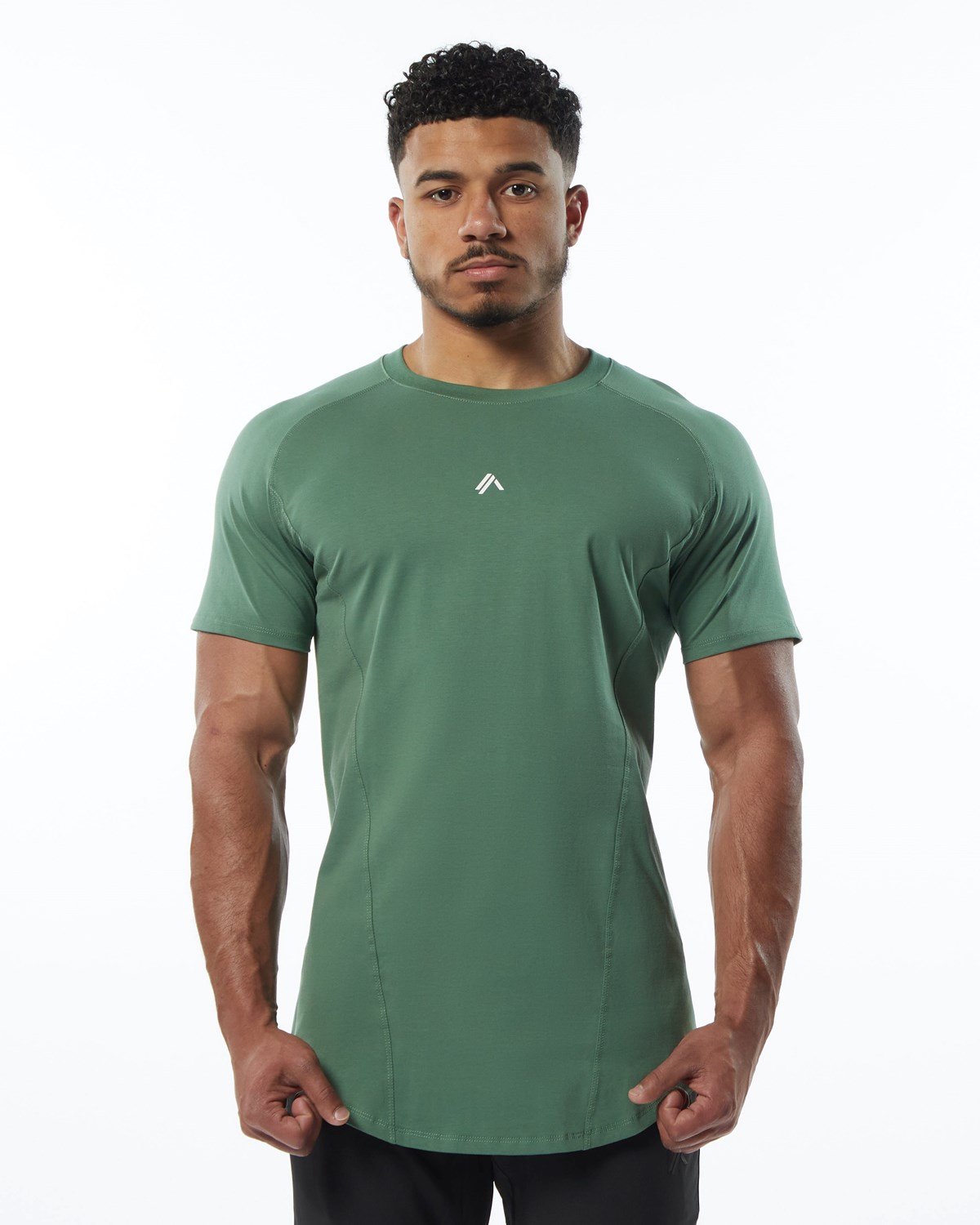 Alphalete High Performance Tee Zielone | 04975-KVBF