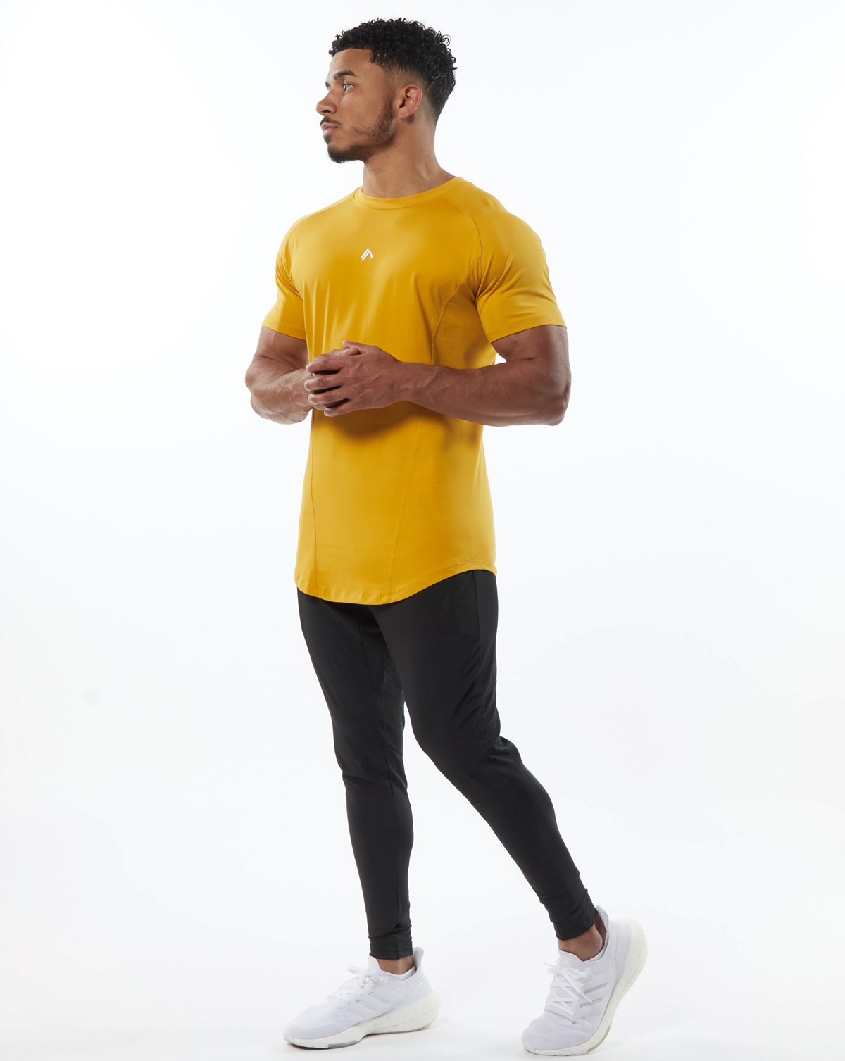 Alphalete High Performance Tee Żółte | 01264-AMFC