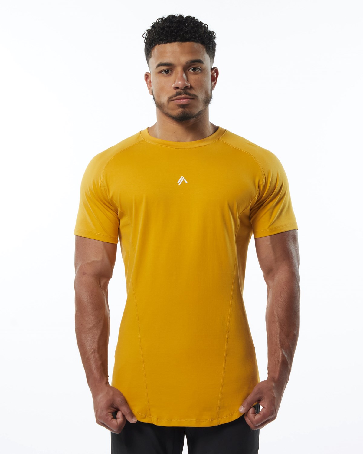 Alphalete High Performance Tee Żółte | 01264-AMFC