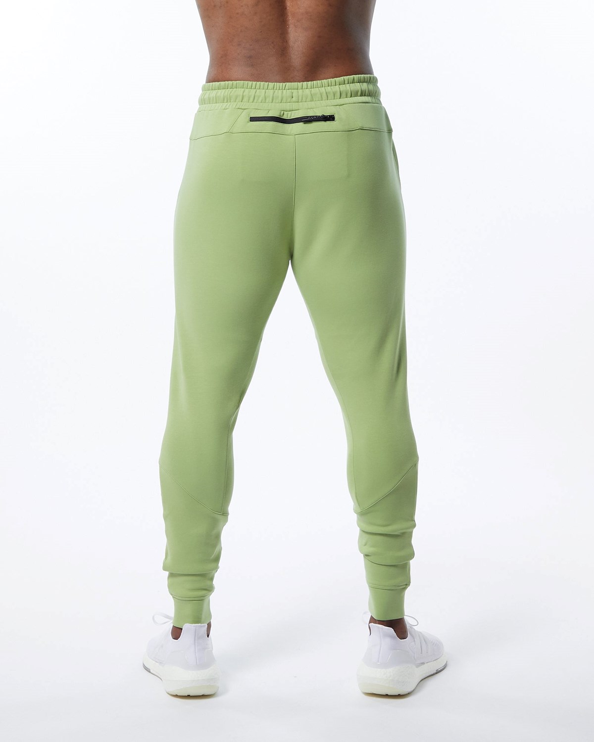 Alphalete Interlock Knit Cuffed Jogger Głęboka Zielone | 29173-ZXWR