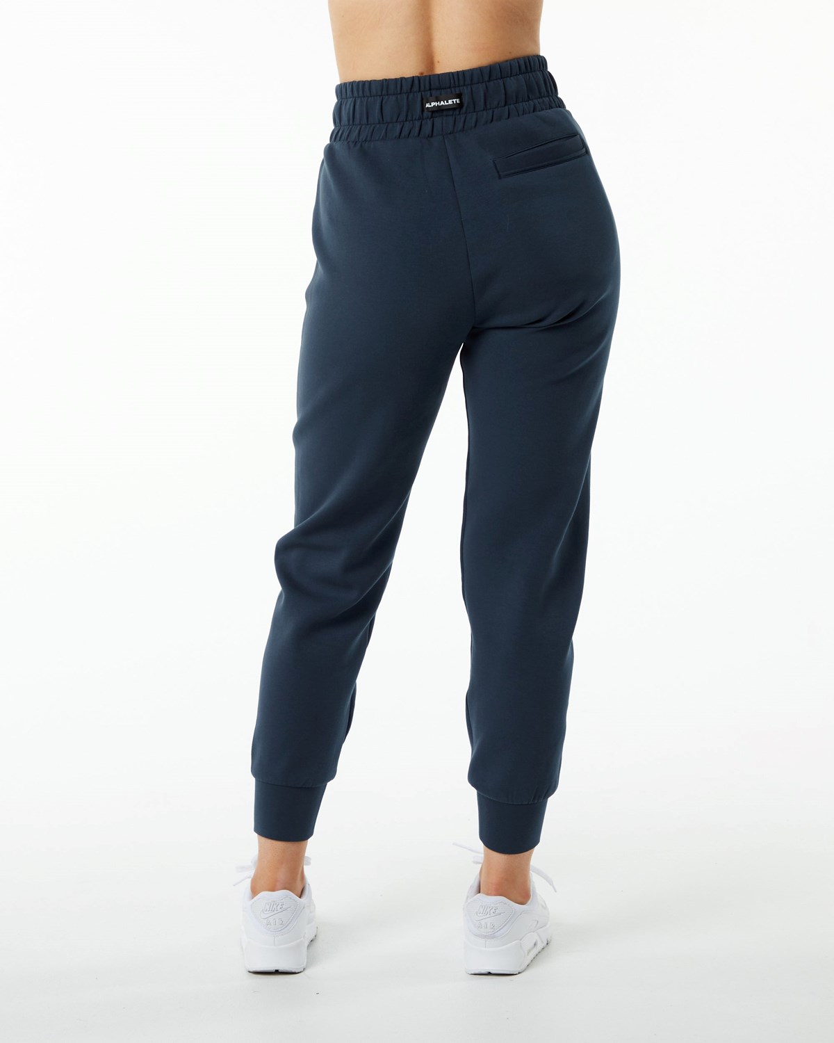 Alphalete Interlock Knit Cuffed Jogger Granatowe | 34920-QLWX