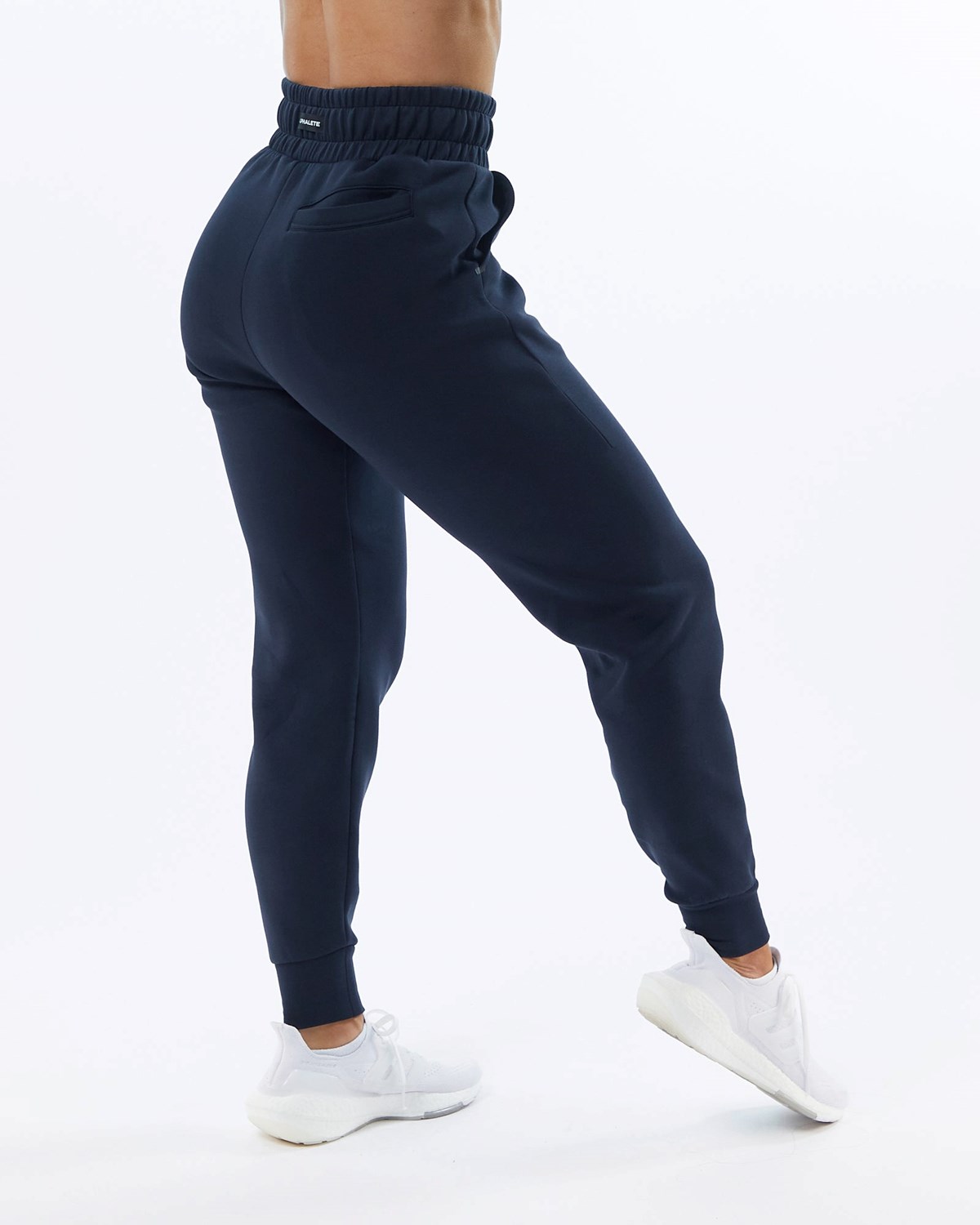 Alphalete Interlock Knit Cuffed Jogger Granatowe | 41365-KWSV