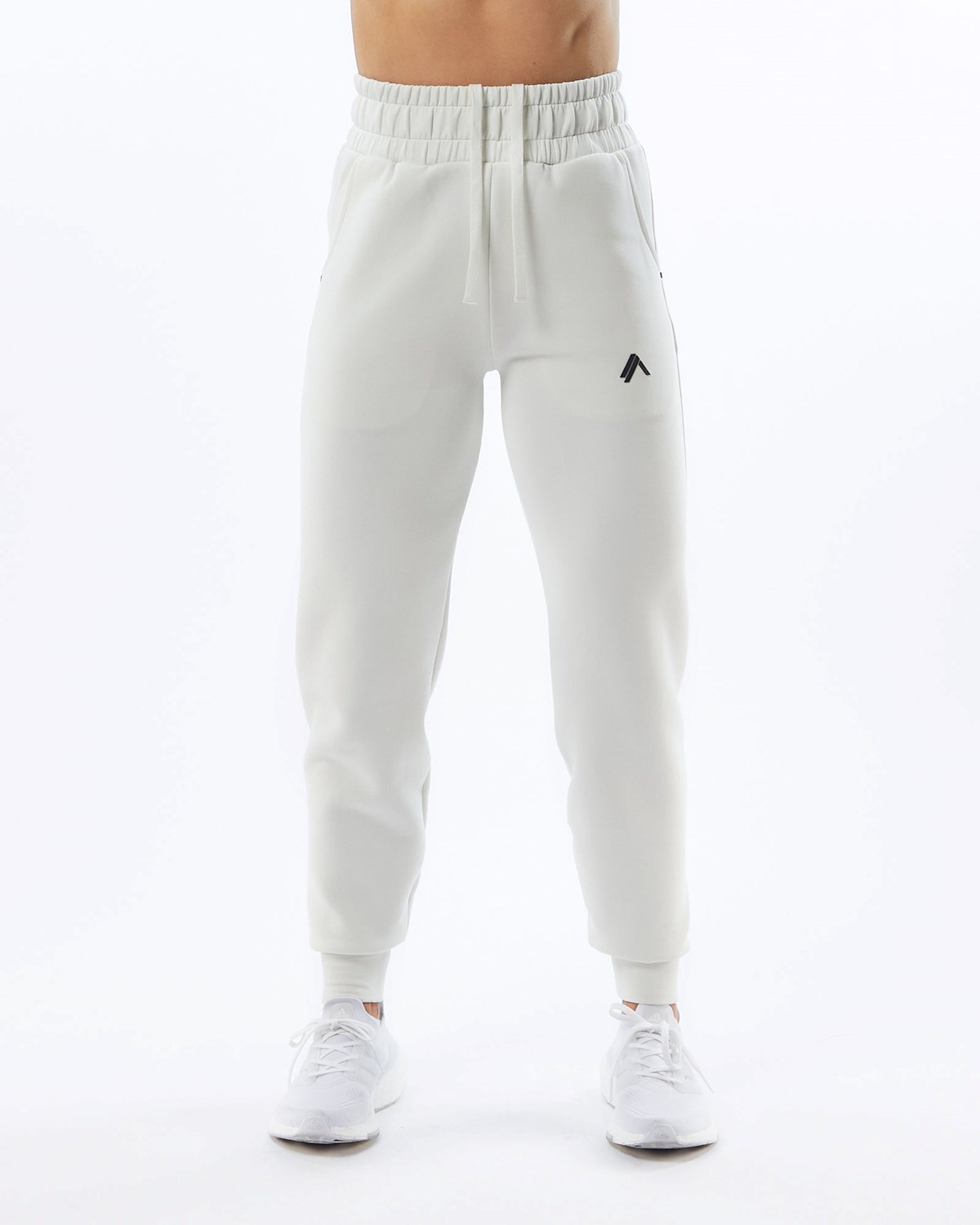 Alphalete Interlock Knit Cuffed Jogger Kremowe | 58423-OMES