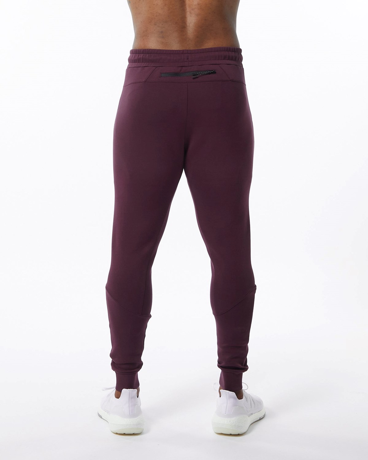 Alphalete Interlock Knit Cuffed Jogger Merlot | 57416-YAVR