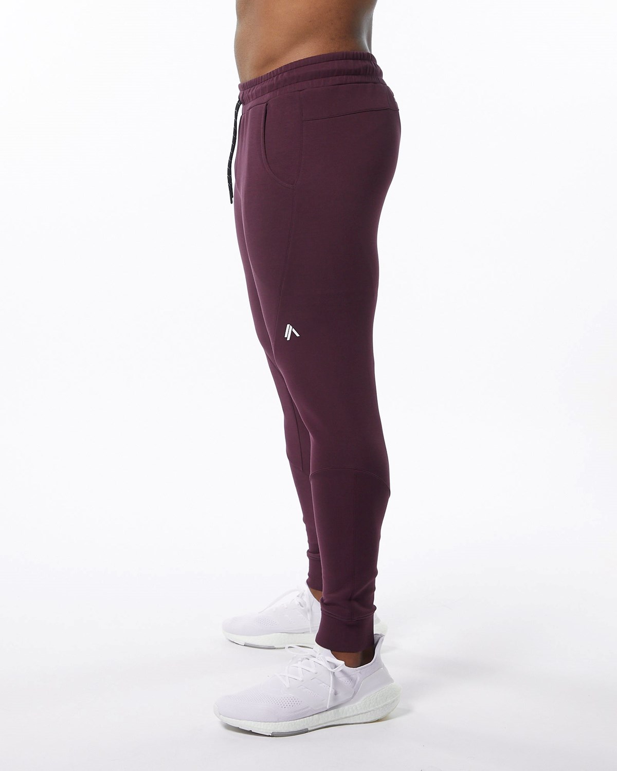 Alphalete Interlock Knit Cuffed Jogger Merlot | 57416-YAVR