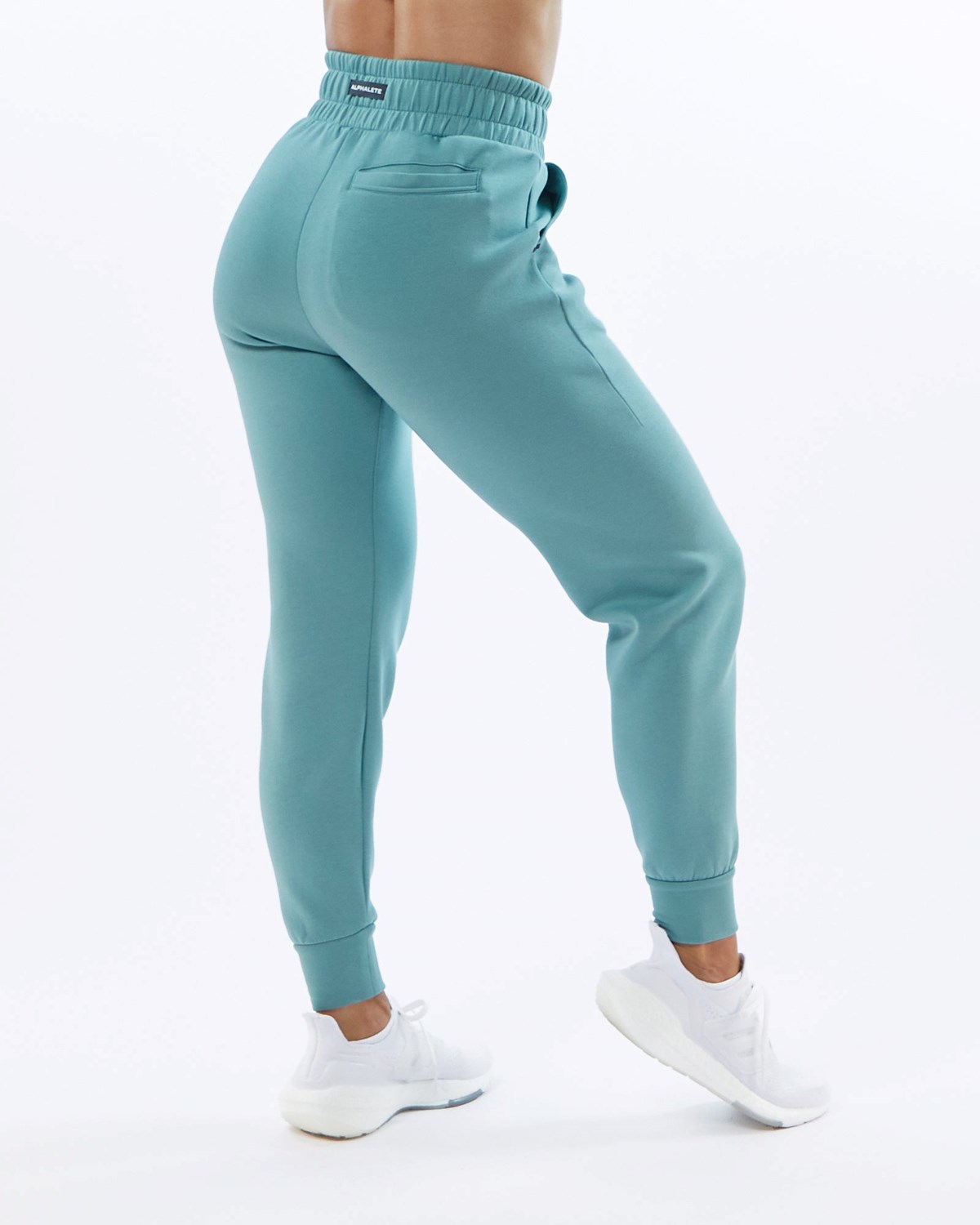 Alphalete Interlock Knit Cuffed Jogger Teal | 36794-NDYT