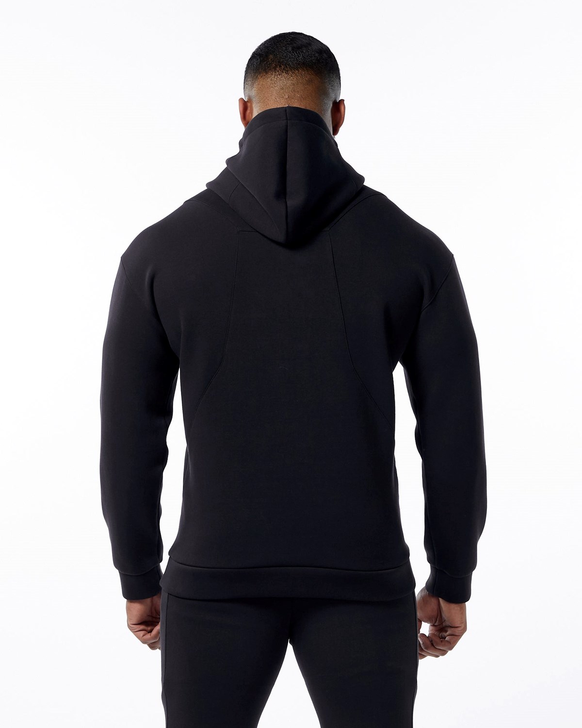 Alphalete Interlock Knit Hoodie Czarne | 68529-NLYI