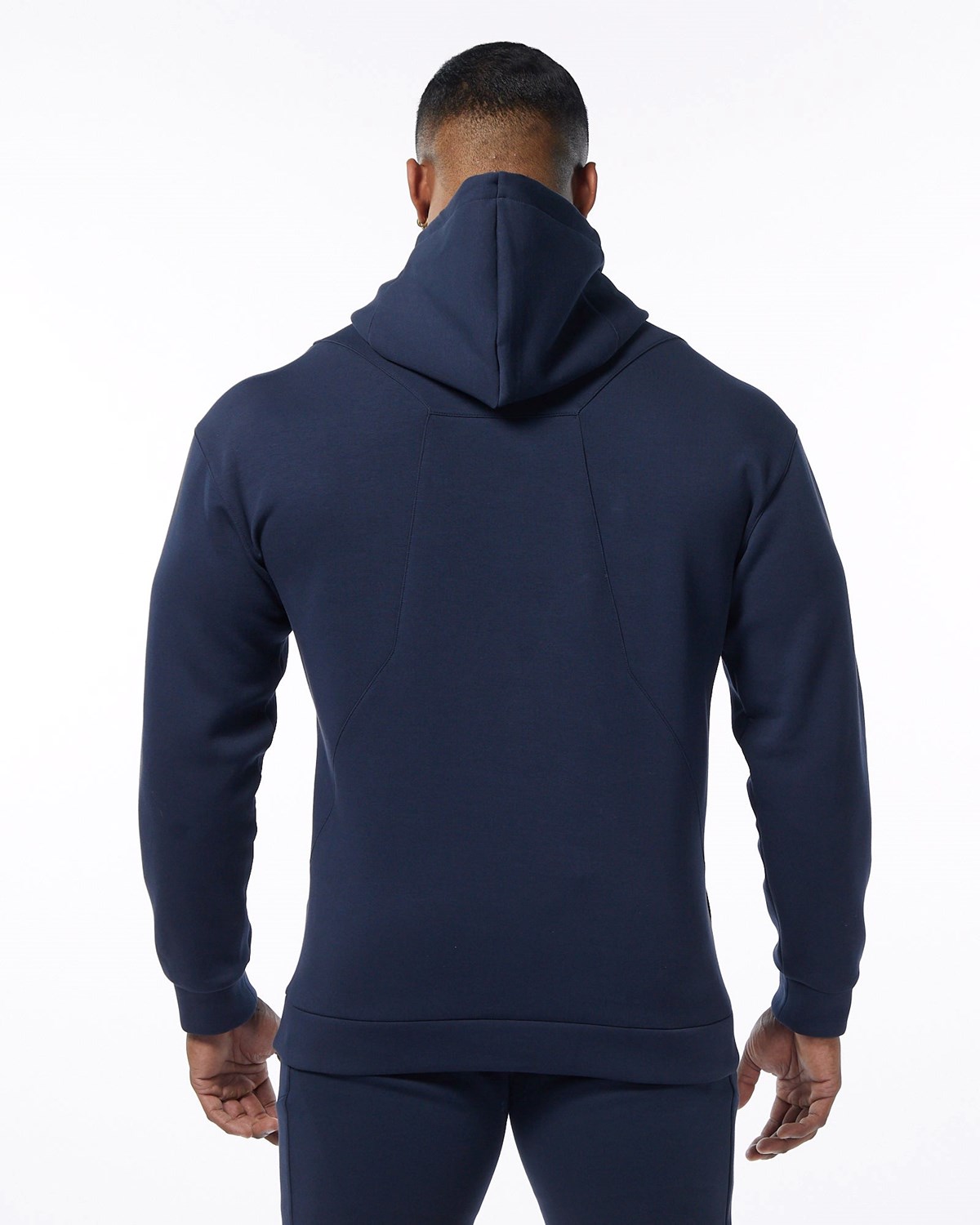 Alphalete Interlock Knit Hoodie Granatowe | 76432-IVER