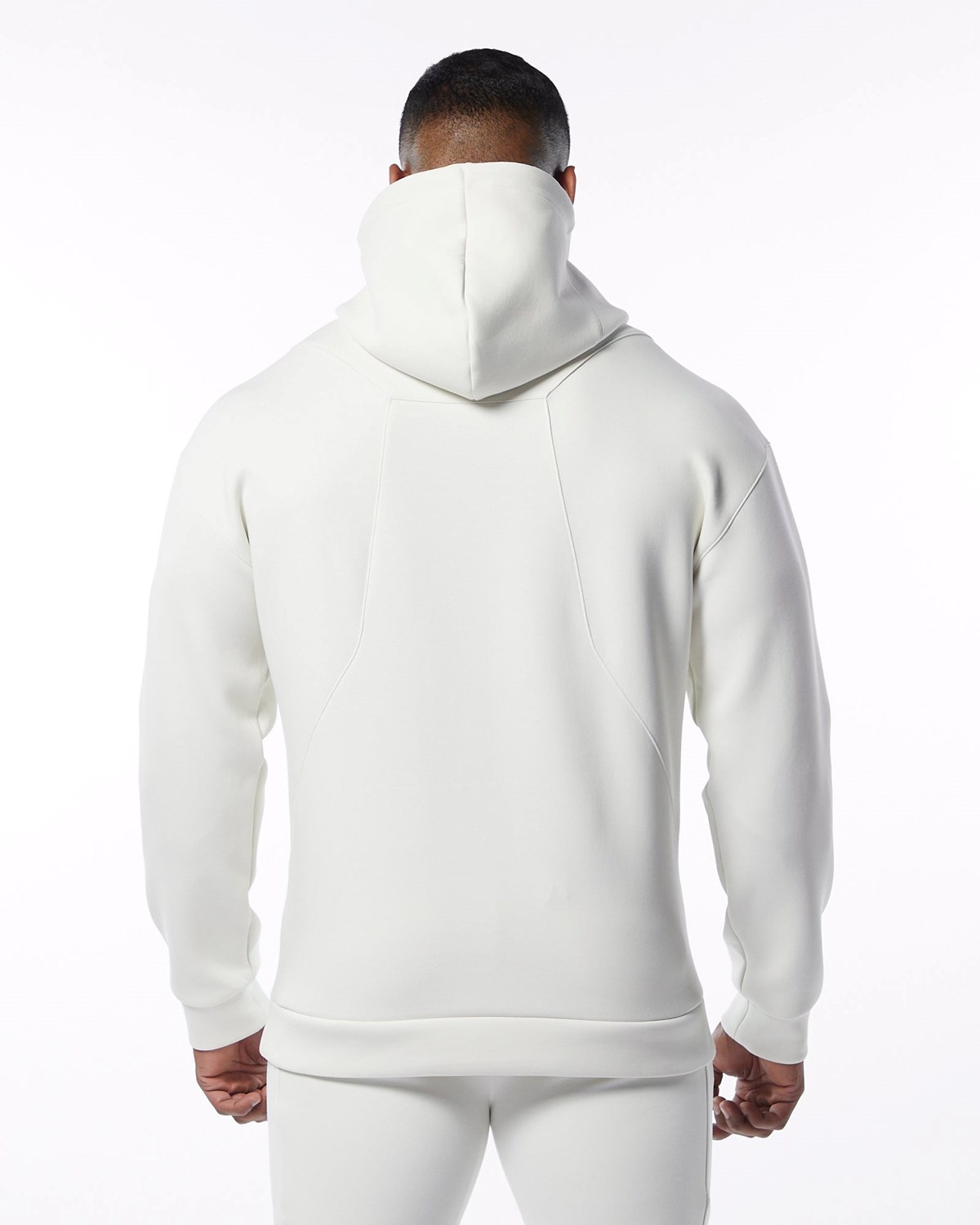 Alphalete Interlock Knit Hoodie Kremowe | 31580-AFOC