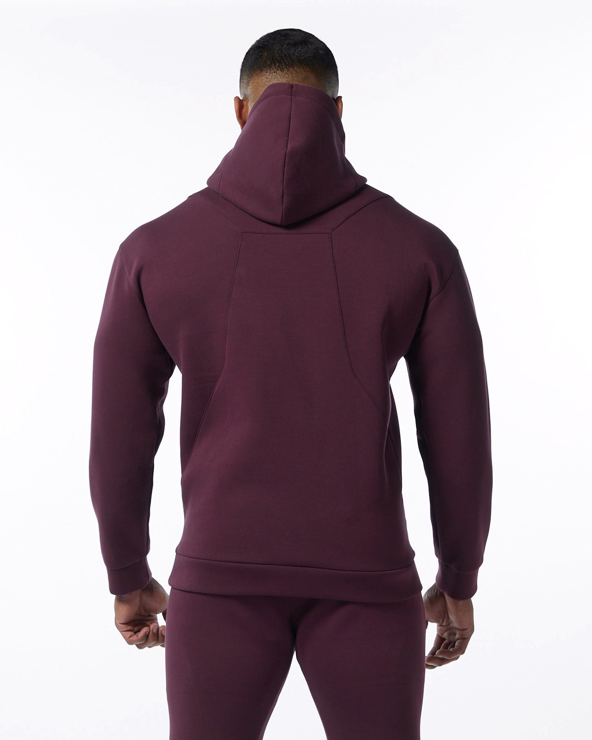 Alphalete Interlock Knit Hoodie Merlot | 96752-MZTG