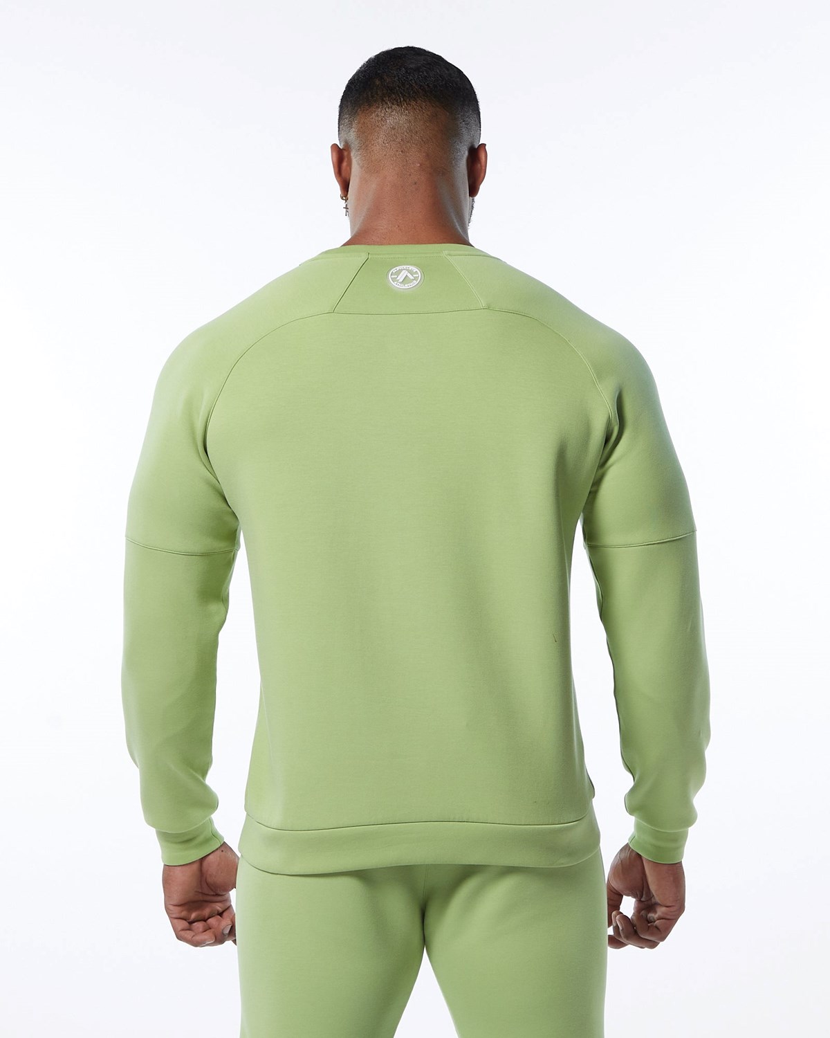 Alphalete Interlock Knit Pullover Głęboka Zielone | 80963-PVHC