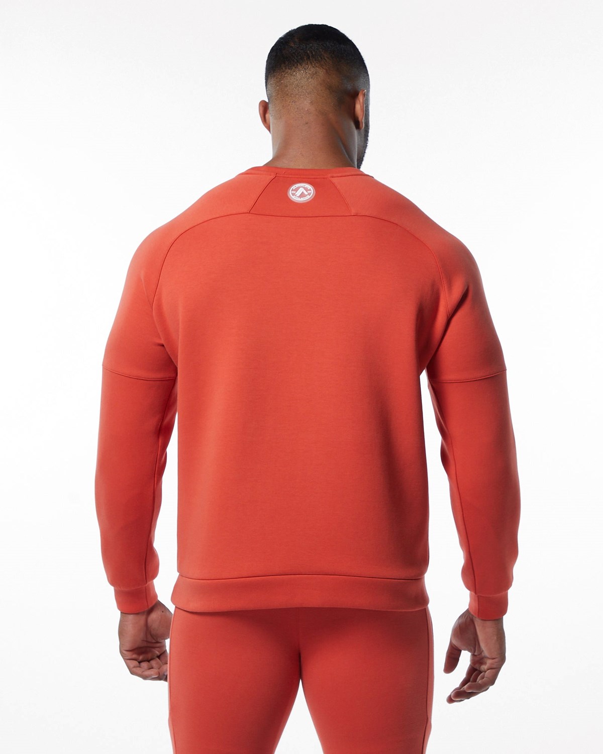 Alphalete Interlock Knit Pullover Pomarańczowe | 08512-JOSW