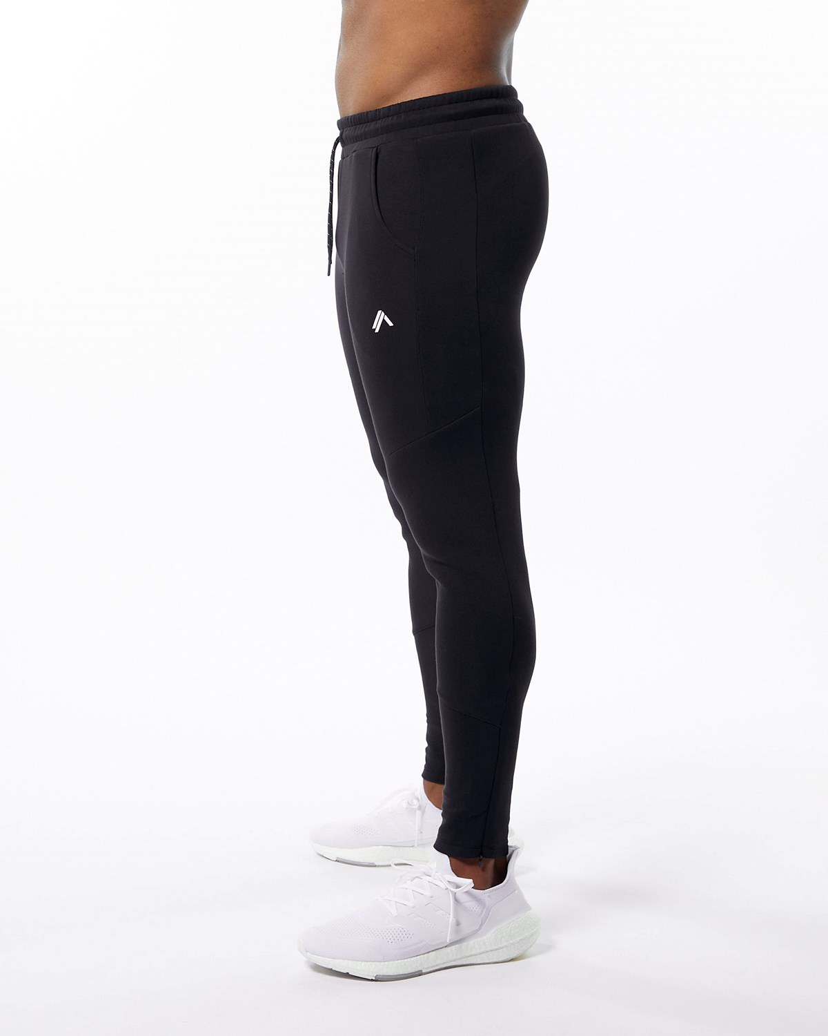 Alphalete Interlock Knit Zip Jogger Czarne | 89605-WPRE