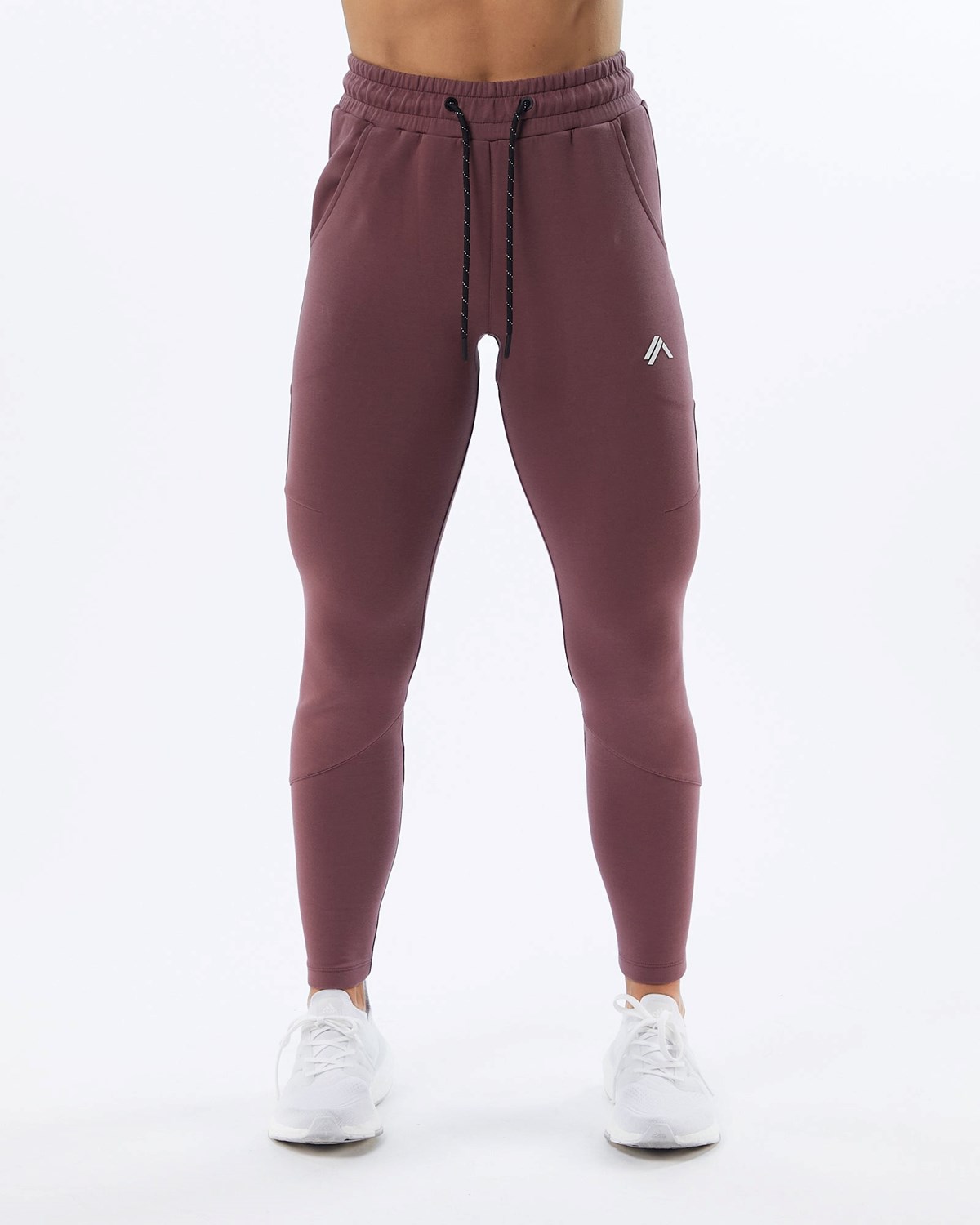 Alphalete Interlock Knit Zip Jogger Mauve | 89027-NGDP