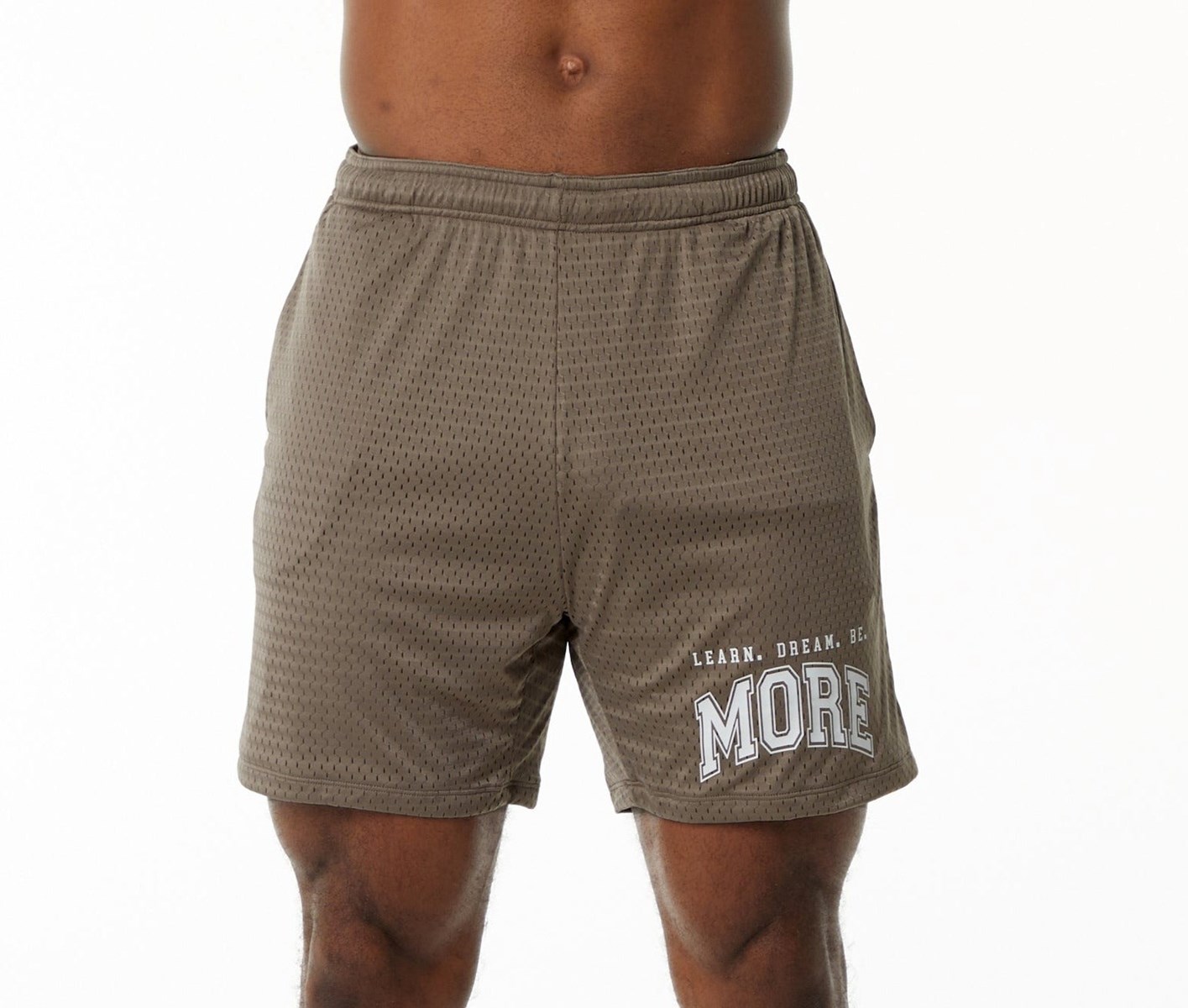 Alphalete Luxury Podszewką 4-Way Stretch Mesh Krótkie Mocha | 48025-ZEXG