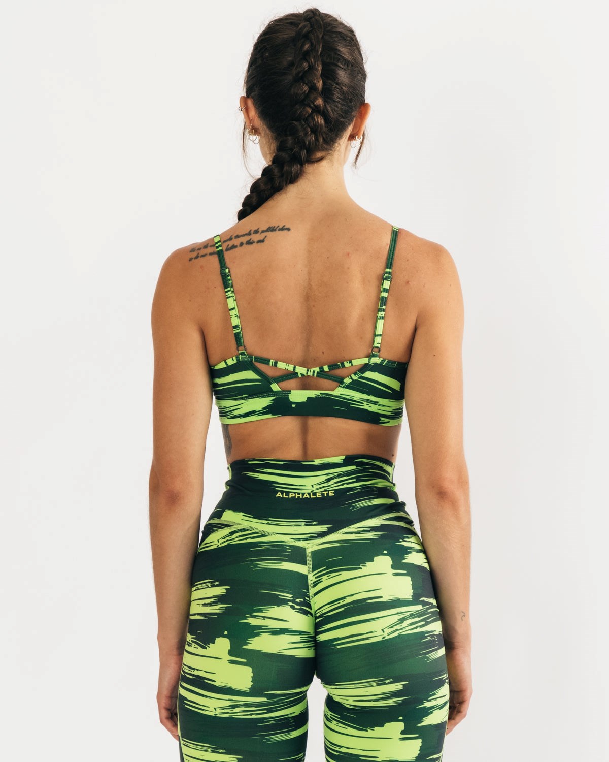 Alphalete Medium Impact Bra Camo | 82109-VMAR