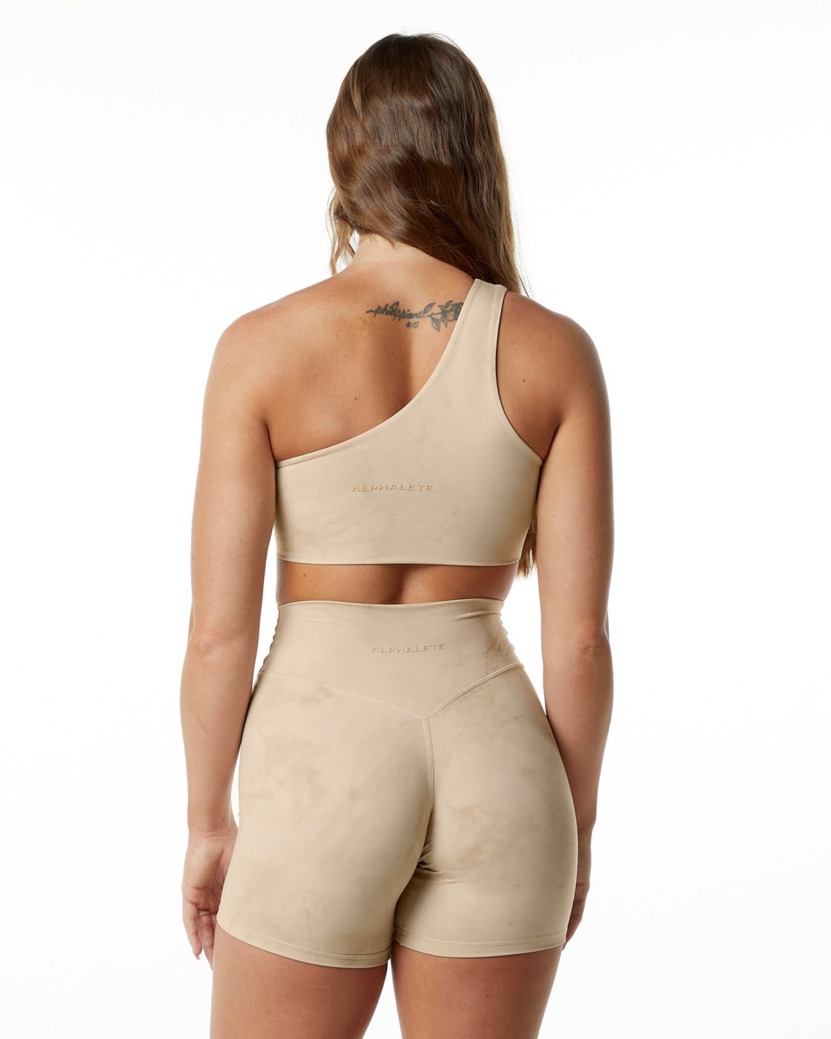 Alphalete Medium-Impact Luxury Sports Bra Hazelnut | 32694-YLHC