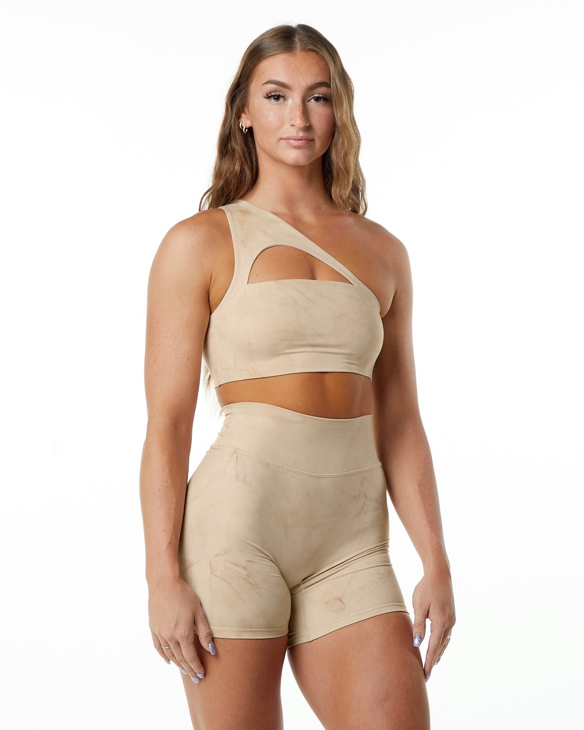 Alphalete Medium-Impact Luxury Sports Bra Hazelnut | 32694-YLHC