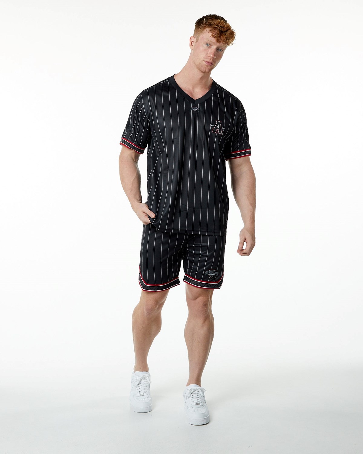 Alphalete Oversized Krótkie Sleeve Jersey Czarne | 74082-JEGR