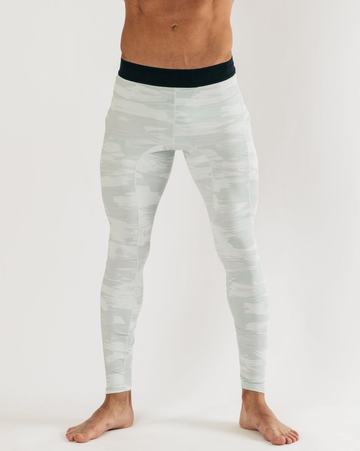 Alphalete Performance High-Compression Treningowe Tight Srebrne Camo | 67154-QMIW