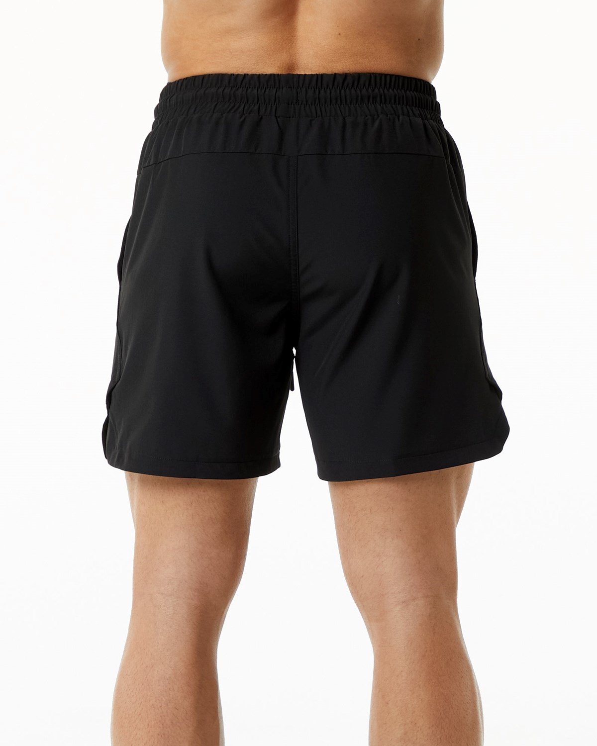 Alphalete Podszewką Swim Trunk Czarne | 49053-FXTU