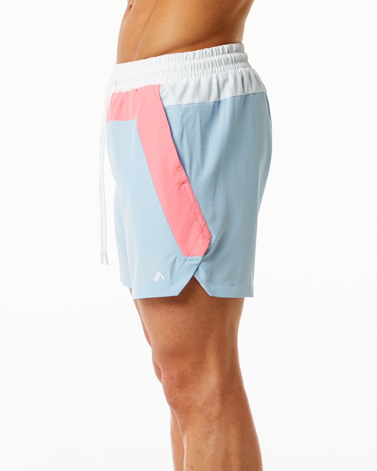 Alphalete Podszewką Swim Trunk Koralowe Głęboka Niebieskie | 32741-VRCW