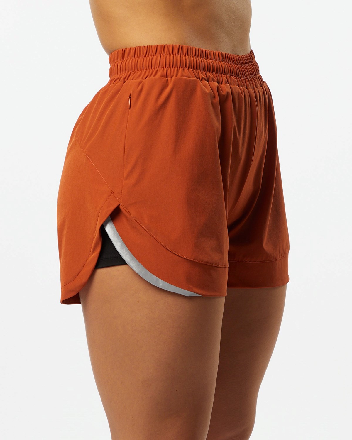 Alphalete Podszewką Woven 4-Way Stretch Krótkie Sour Tangerine | 08394-EFDJ