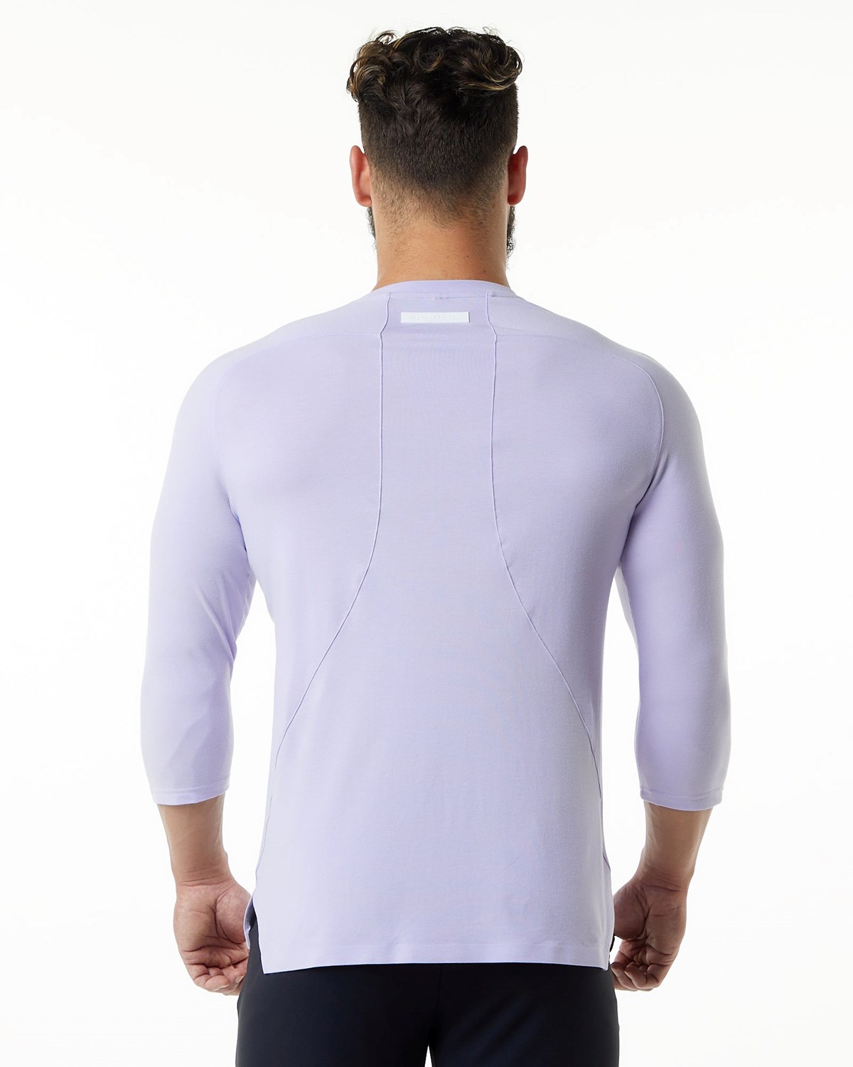 Alphalete Premium 3/4 Sleeve Tee Lilac Haze | 64937-NQLP