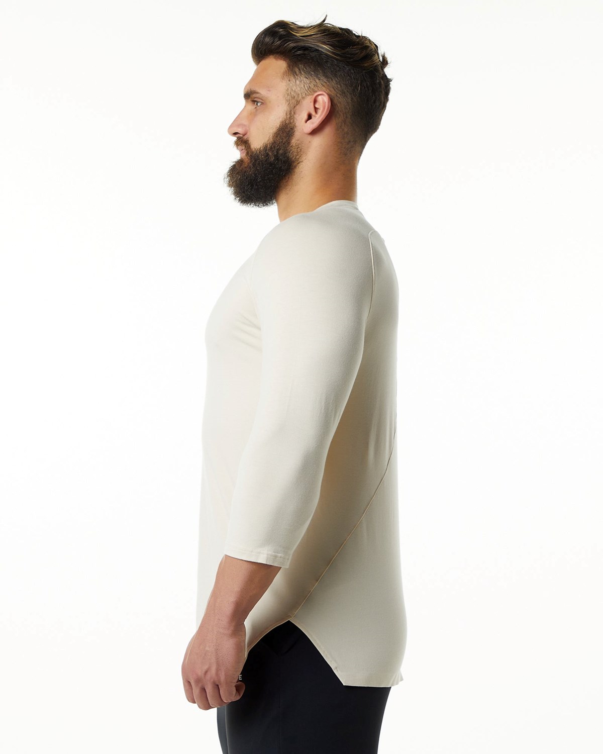 Alphalete Premium 3/4 Sleeve Tee Sahara | 23467-QPLZ