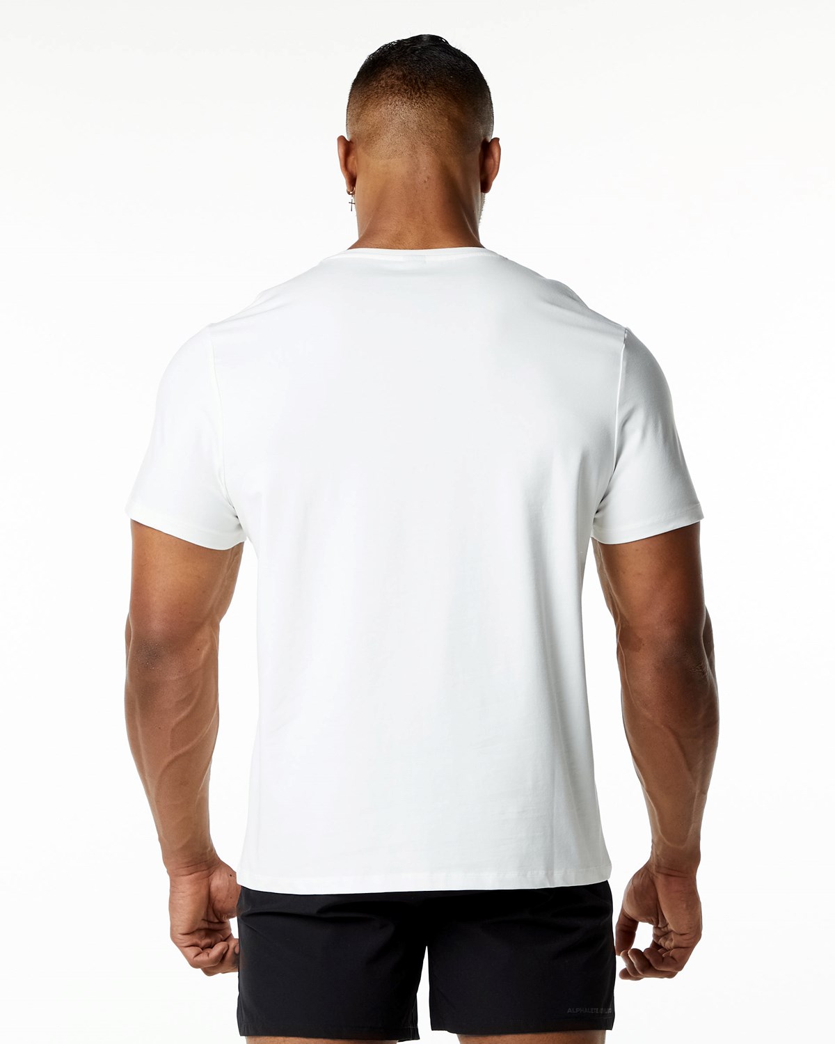 Alphalete Relaxed Fit Tee Białe | 58402-BSRT