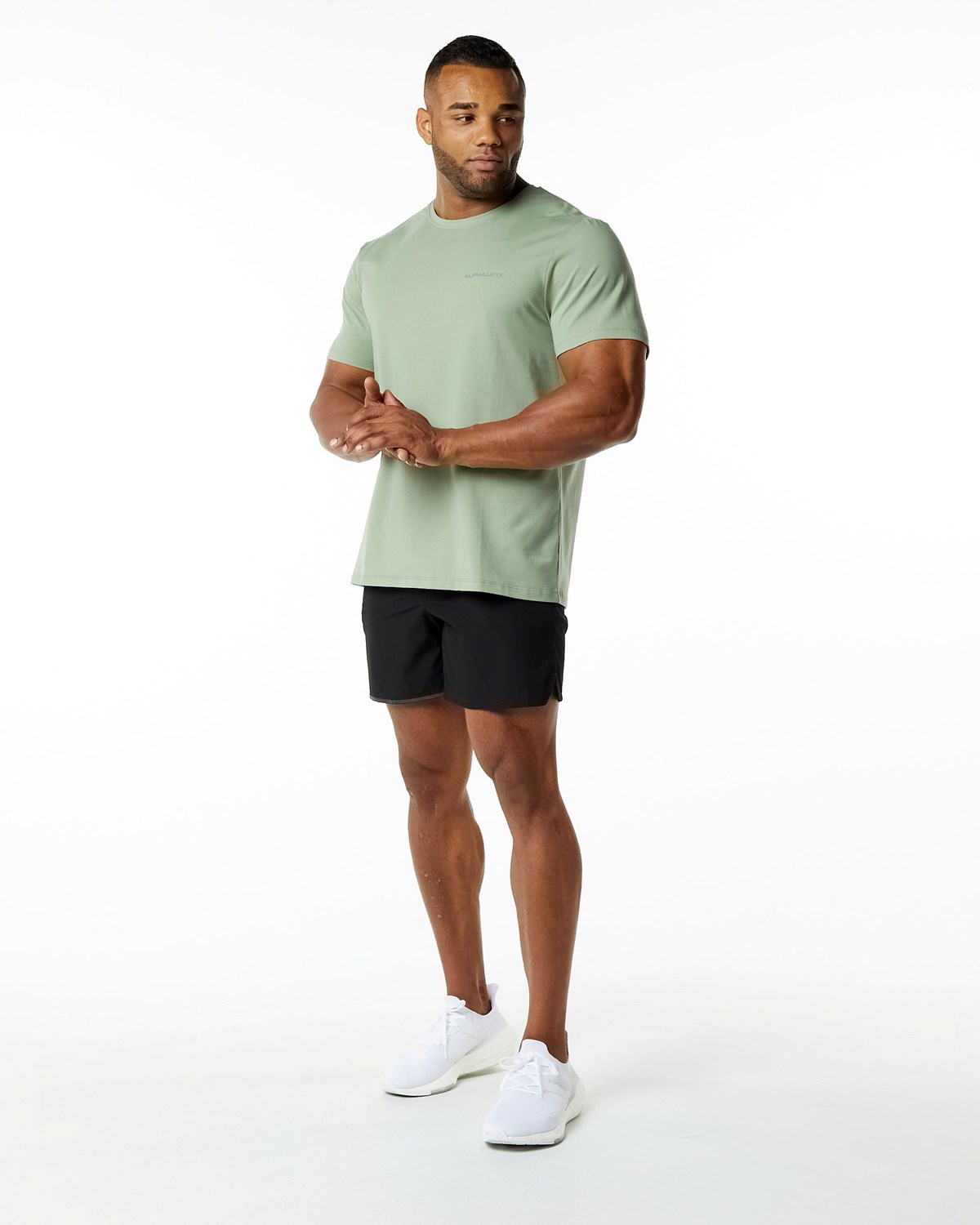 Alphalete Relaxed Fit Tee Sage | 56247-NVKW