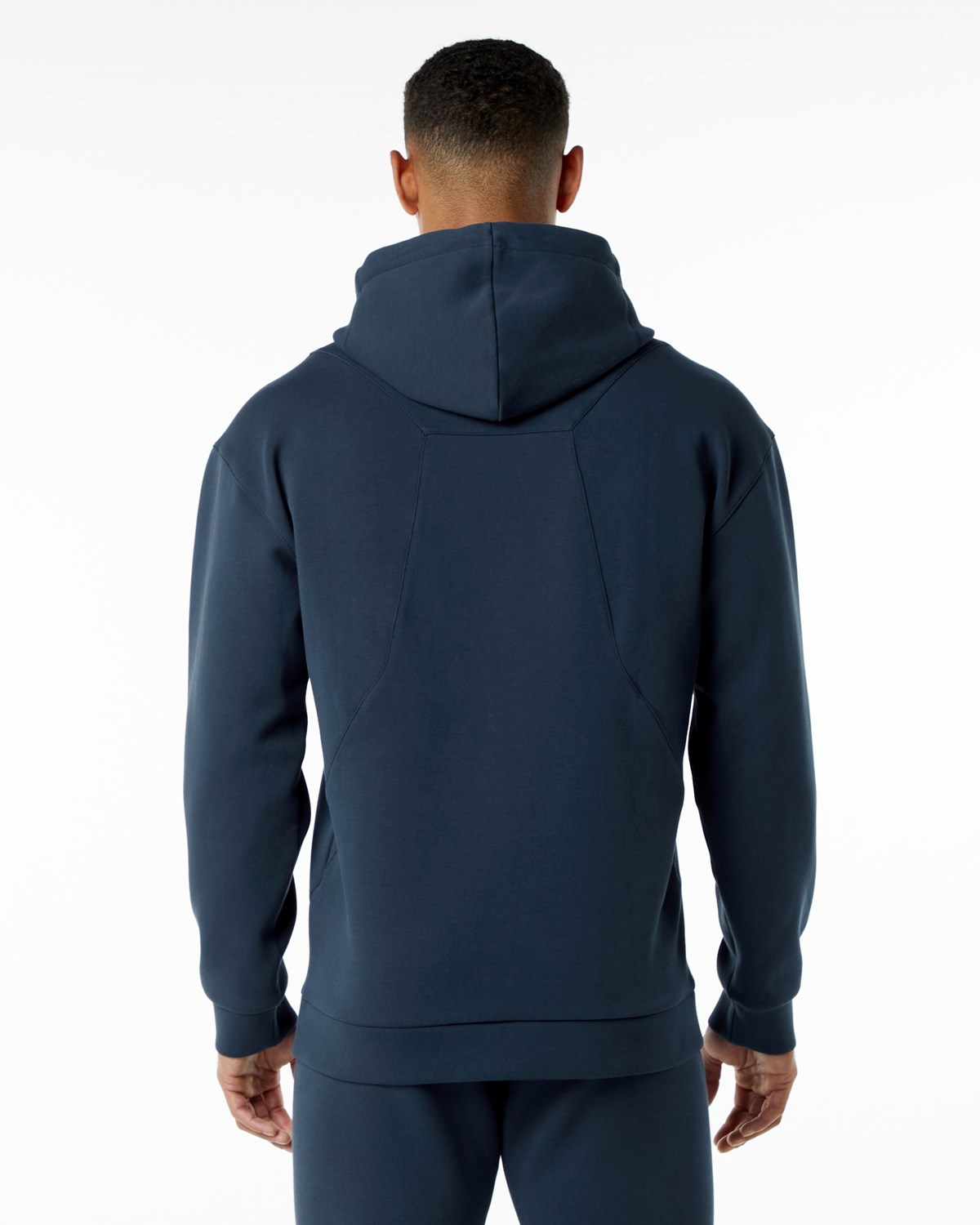 Alphalete Relaxed Interlock Knit Hoodie Granatowe | 27590-NFEK