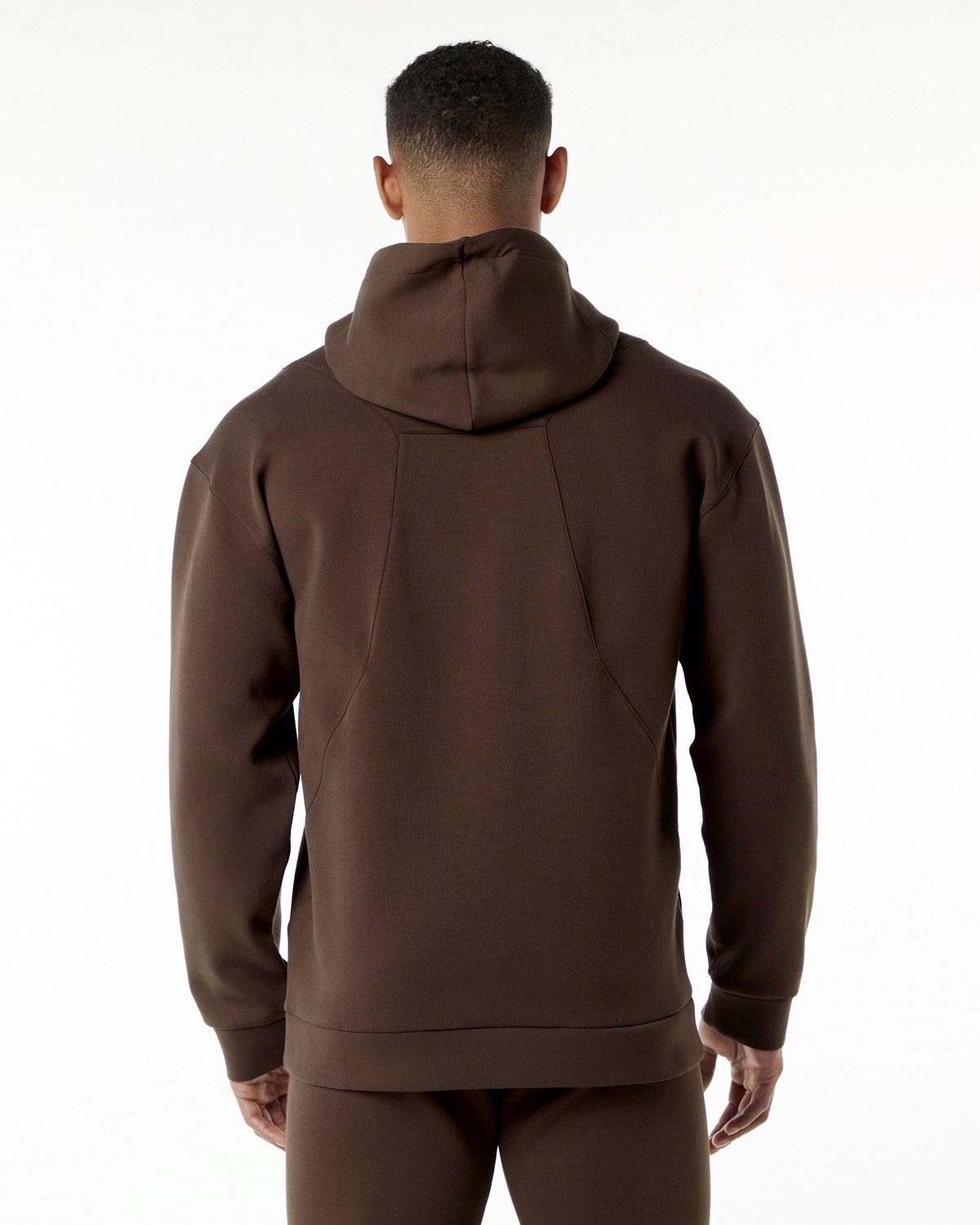 Alphalete Relaxed Interlock Knit Hoodie Brązowe | 30421-QSRH