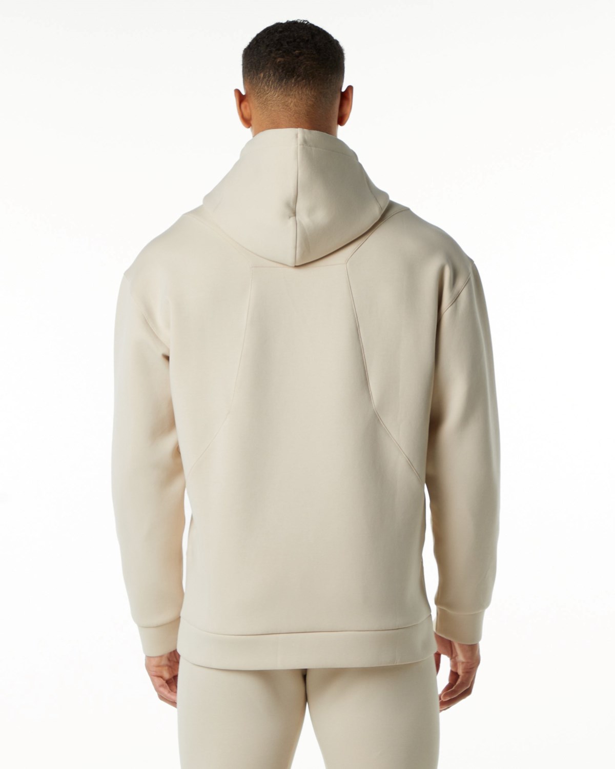 Alphalete Relaxed Interlock Knit Hoodie Vanilla | 54602-BXZN