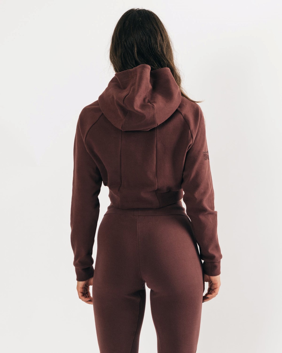 Alphalete Relaxed Single-Brushed Pullover Hoodie Mahogany | 54982-PSTC