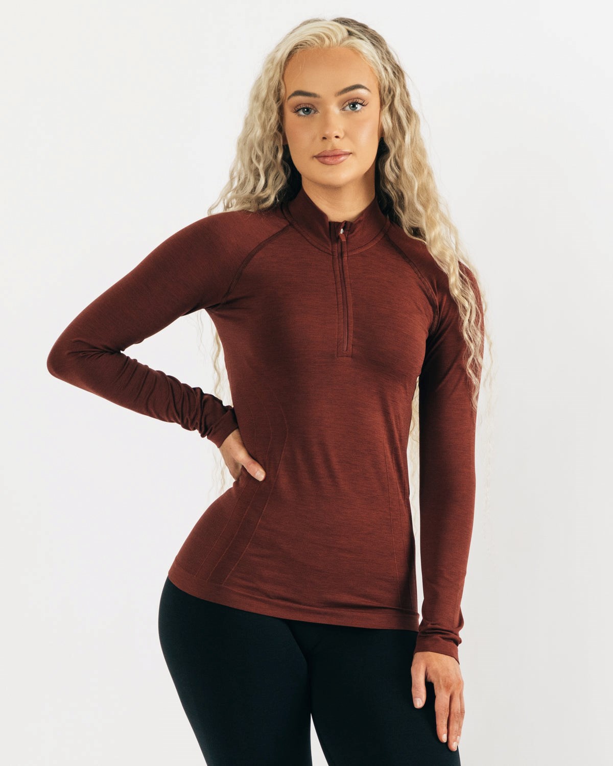 Alphalete Seamless Pullover Jacket Miedź | 02659-QUBG